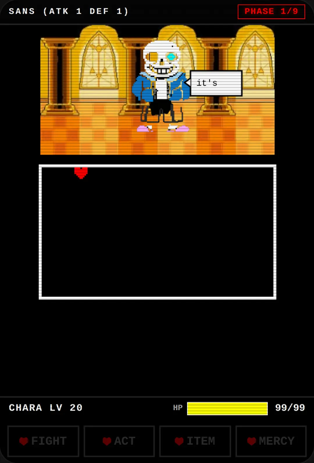 Undertale: Sans Battle (Chara Edition) cover