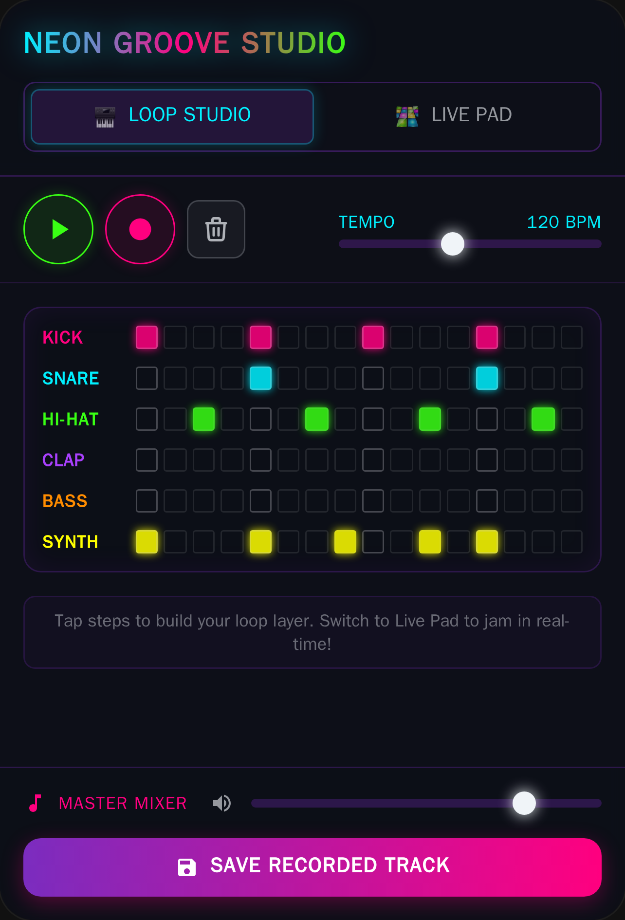 Neon Groove Studio cover