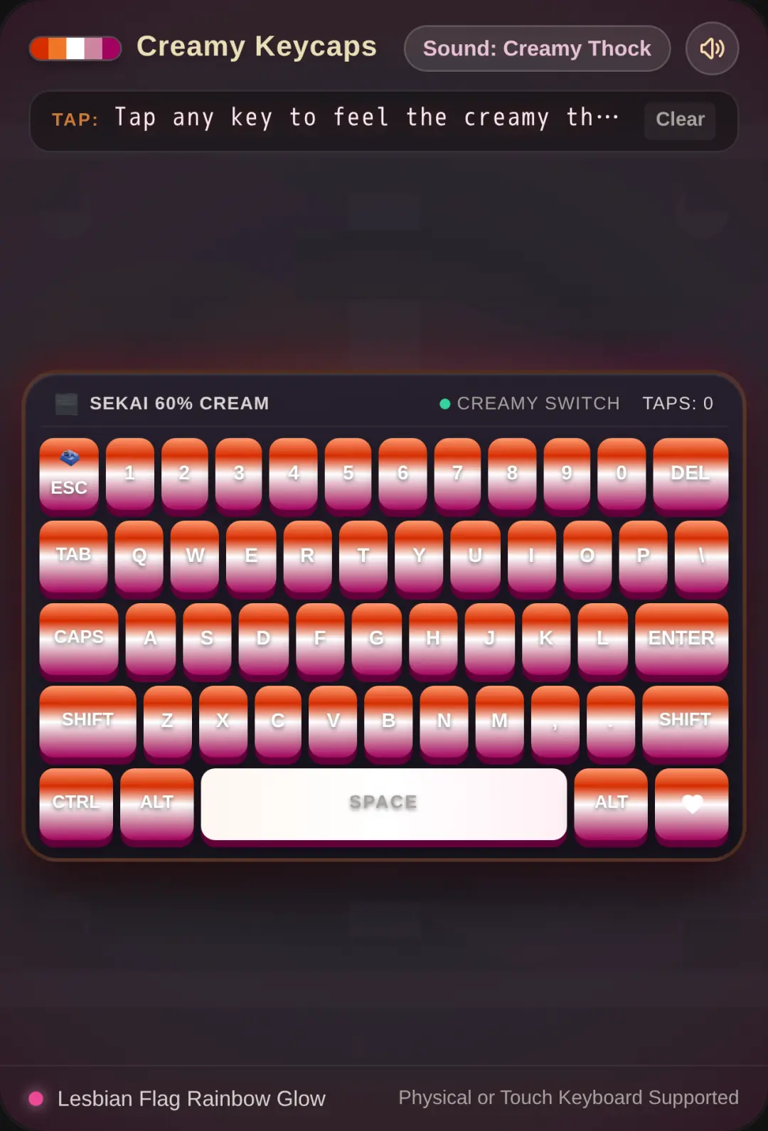 Creamy Keycaps Sensory Lounge cover