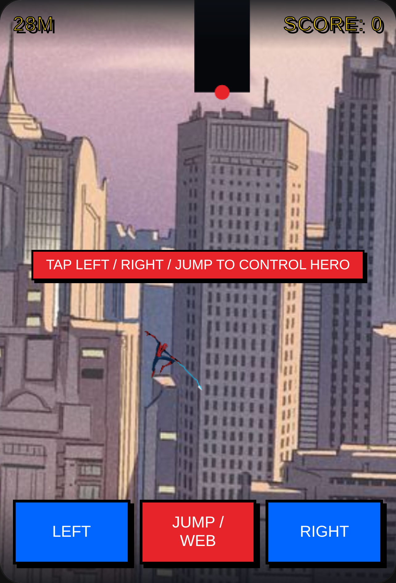 Web slinging spider man cover
