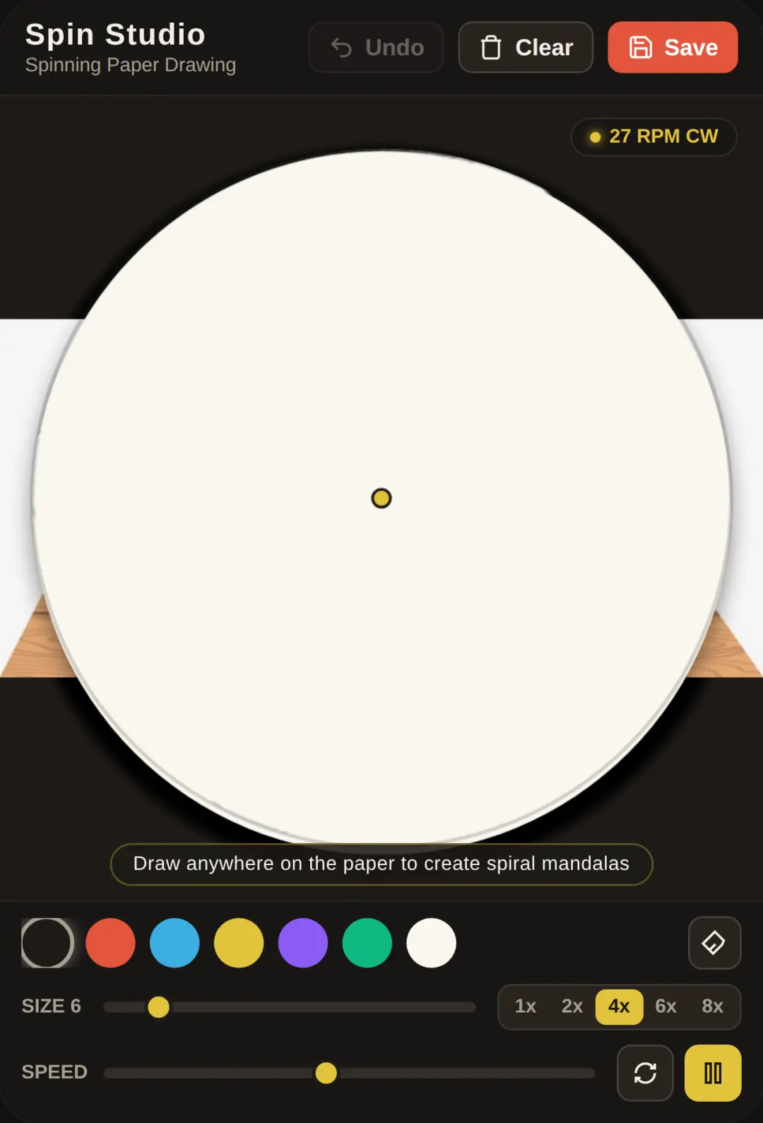 Spinning draw cover
