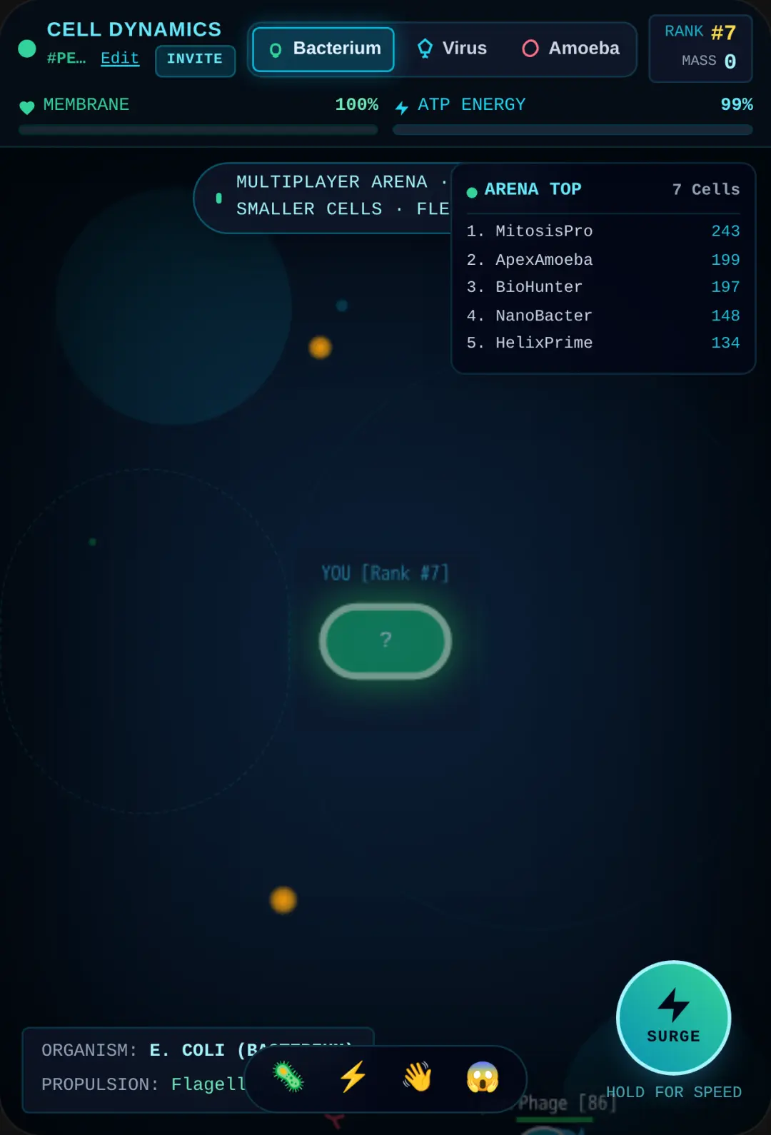 Microscopic Cell Simulator - Multiplayer Arena cover