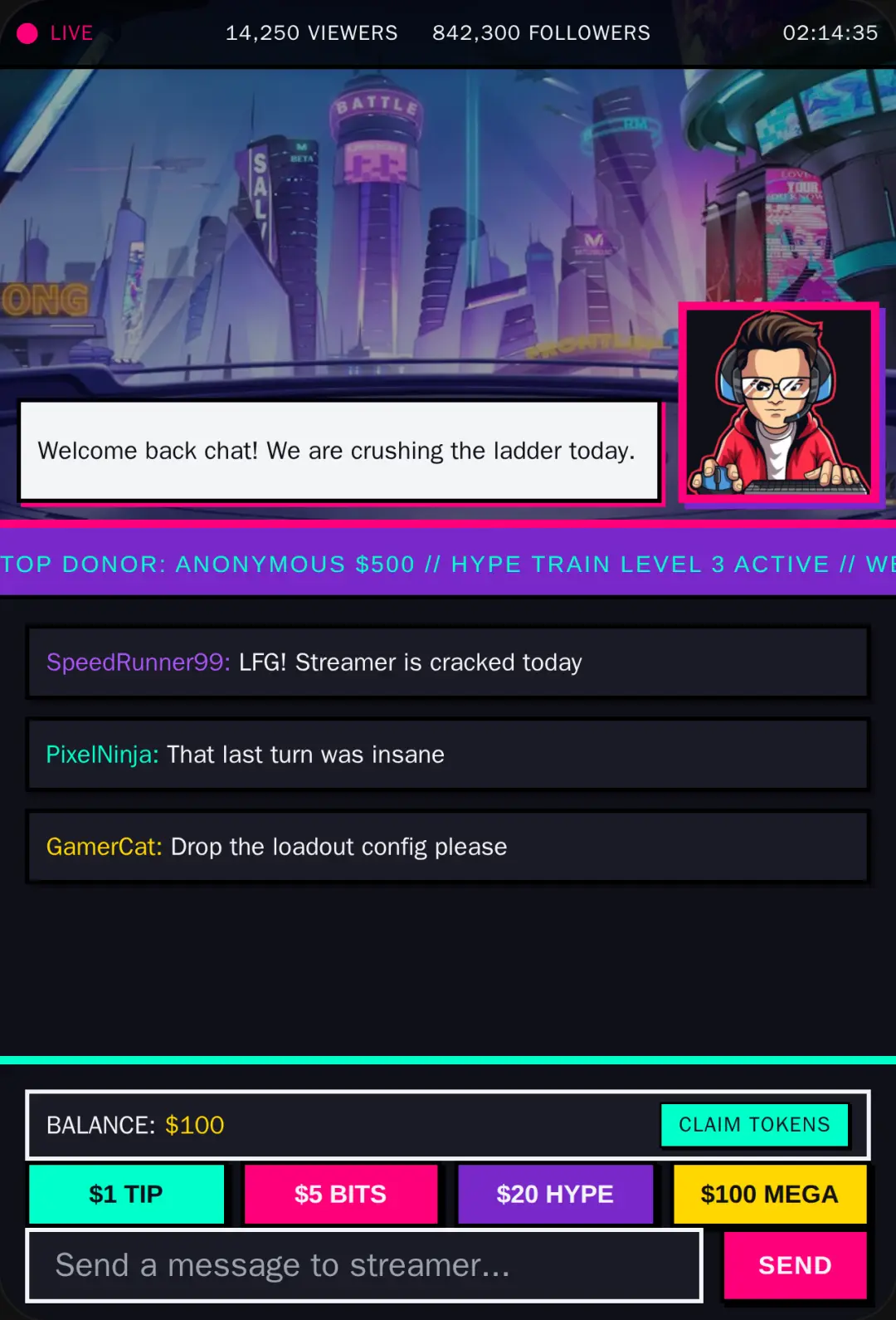 AI Streamer Simulator cover