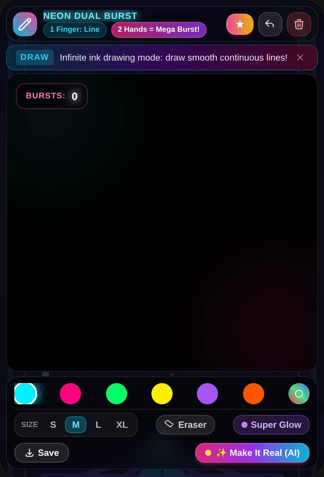 Neon Dual-Hand Paint Burst cover