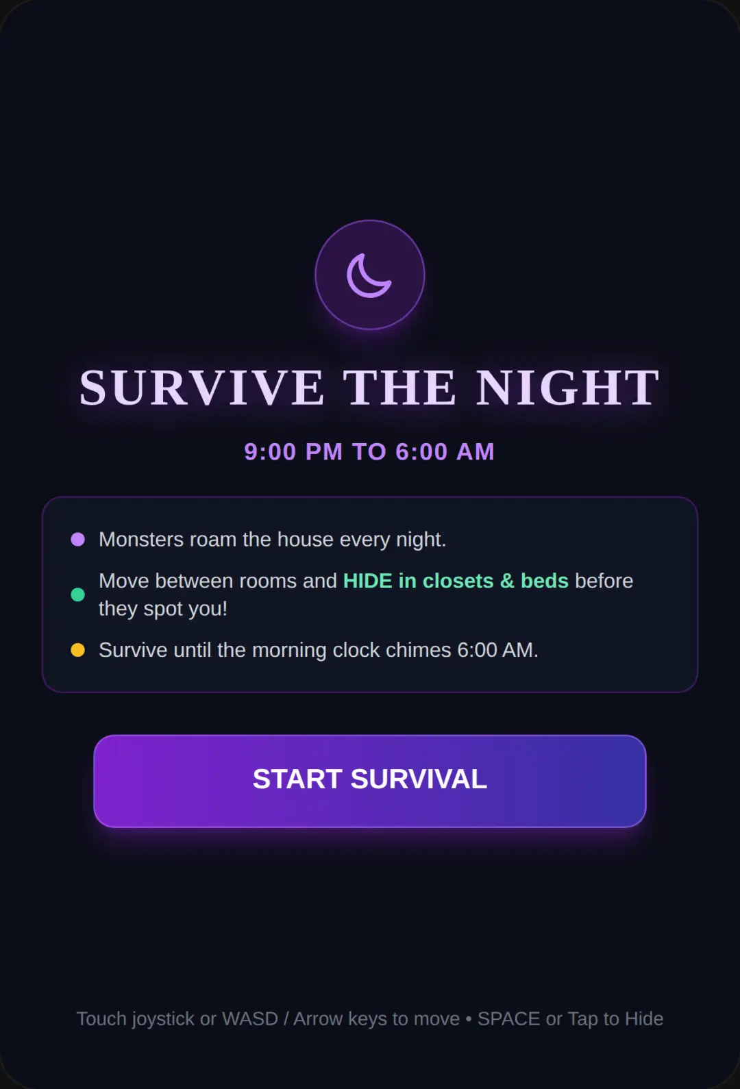Survive the Night: 9 PM to 6 AM cover