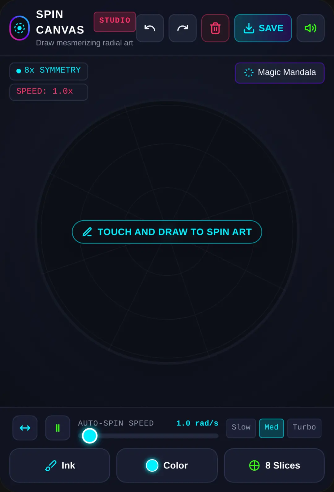 Spinning Circle Canvas Studio cover