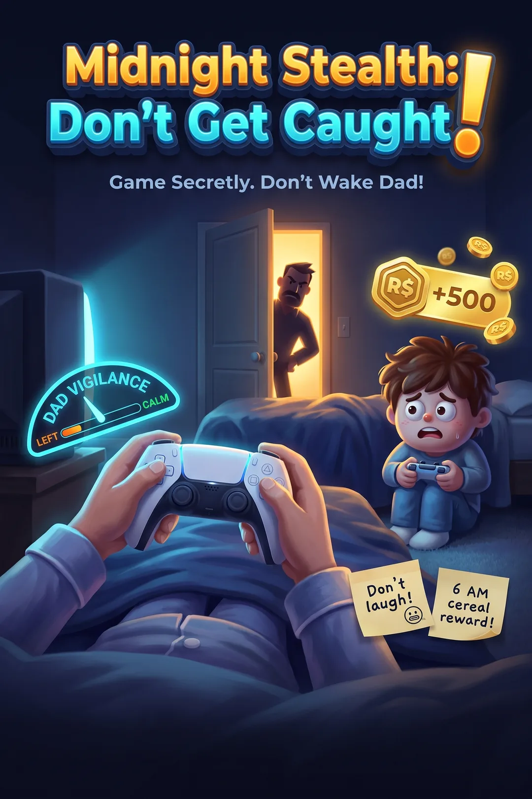 Midnight Stealth: Don't Get Caught!