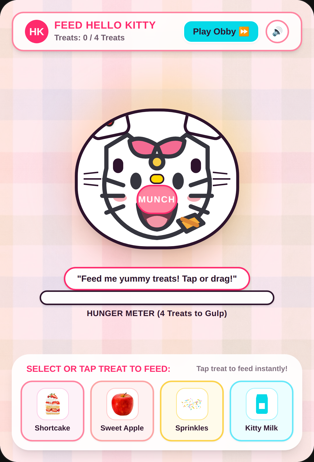 Feed Hello Kitty: 89-Stage Tummy Obby cover