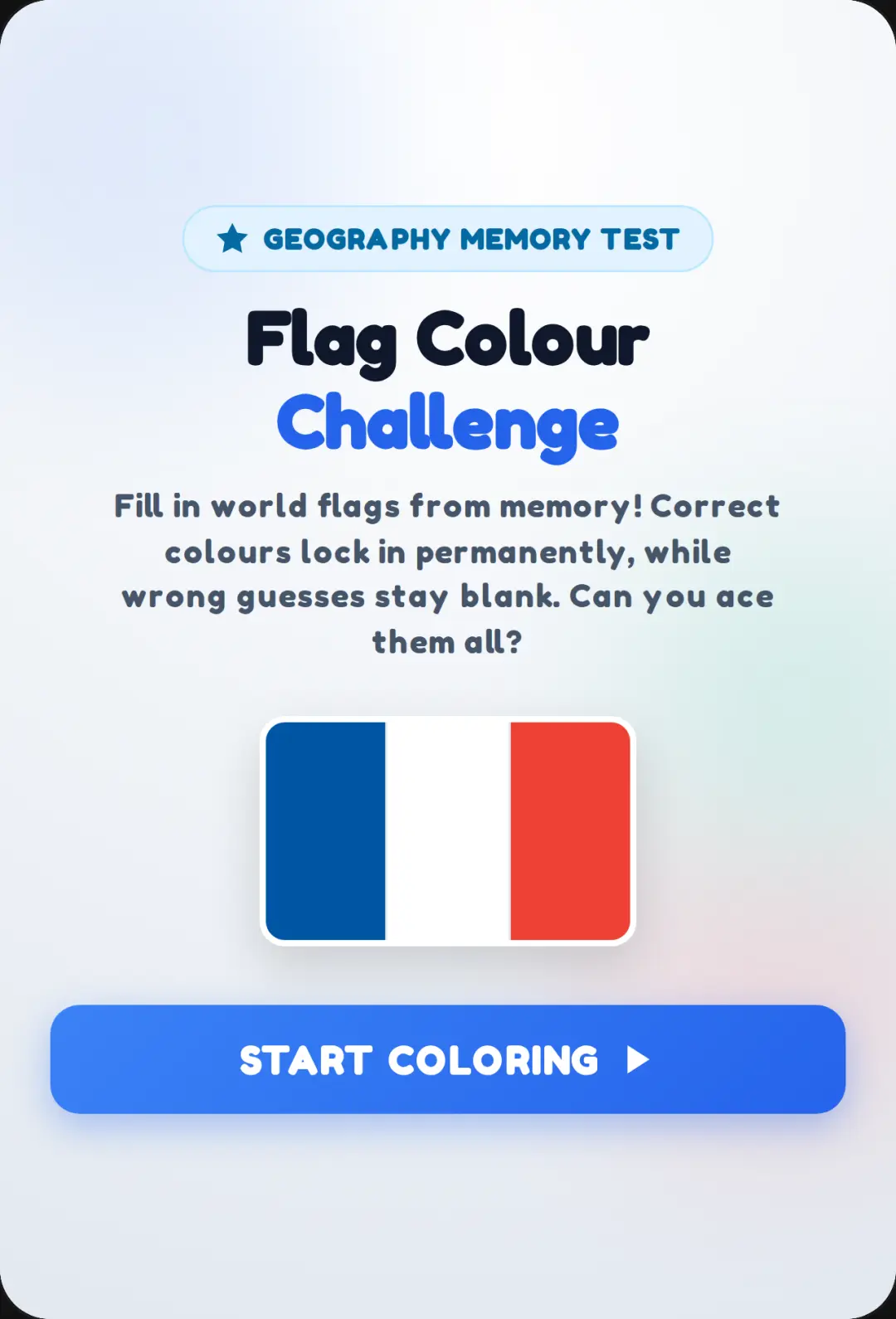 Flag Colour Memory Challenge cover