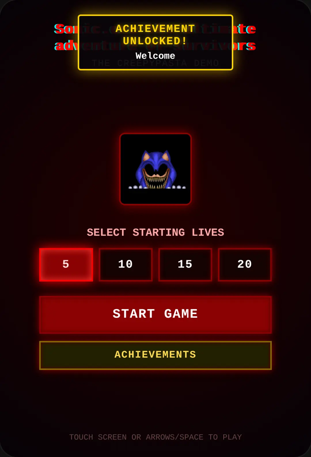 Sonic.exe - The Ultimate Adventure of Survivors cover