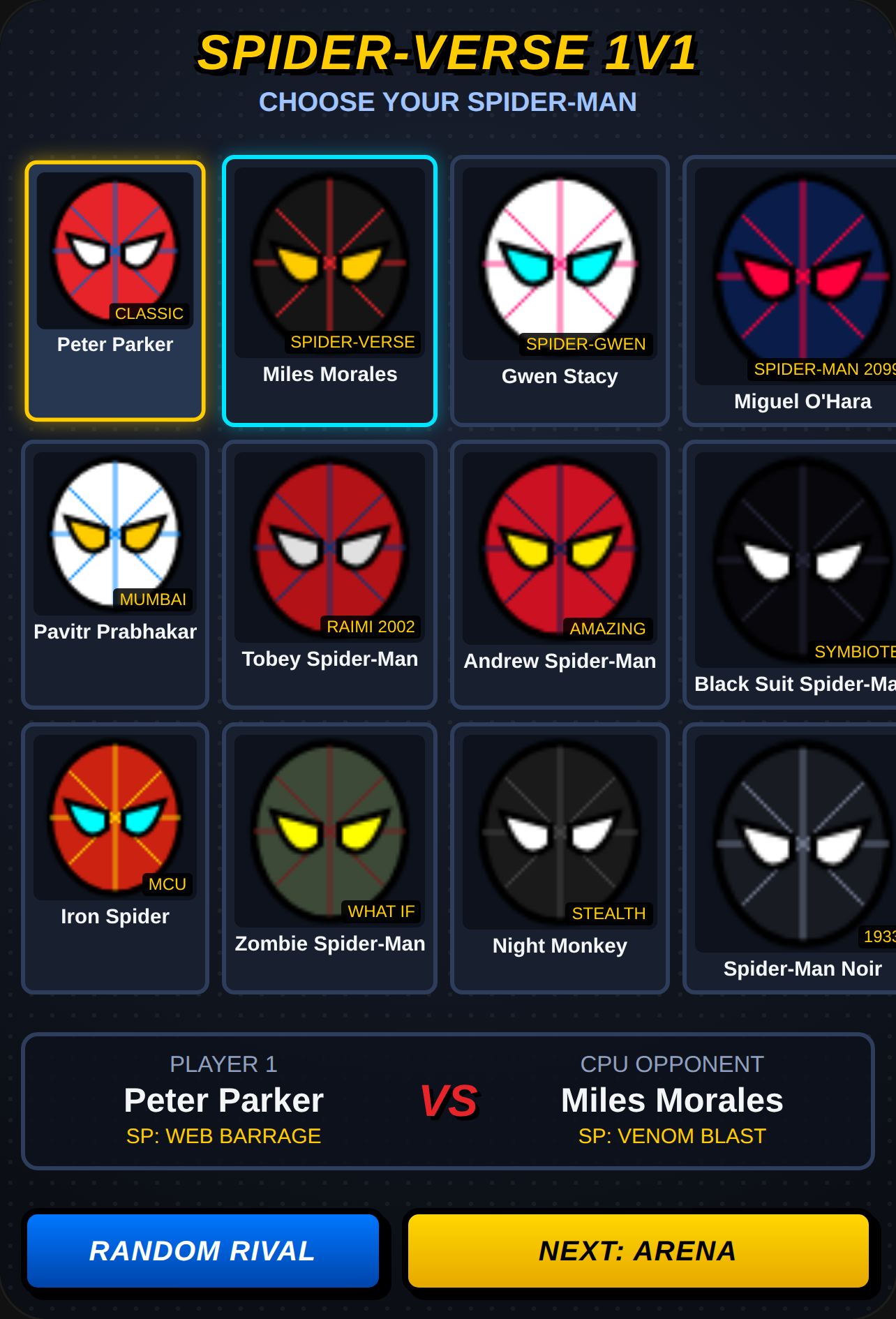 Spider-Verse Arcade: Spider-Men 1v1 cover