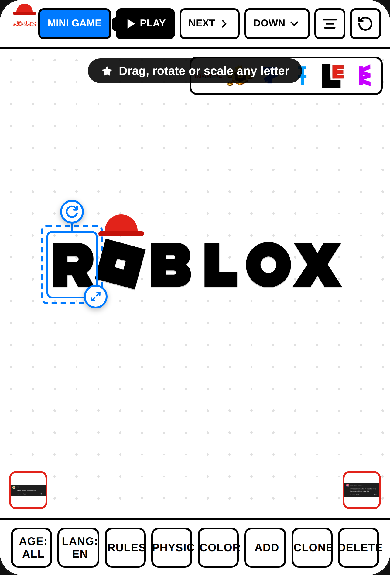 ROBLOX Logo Sandbox