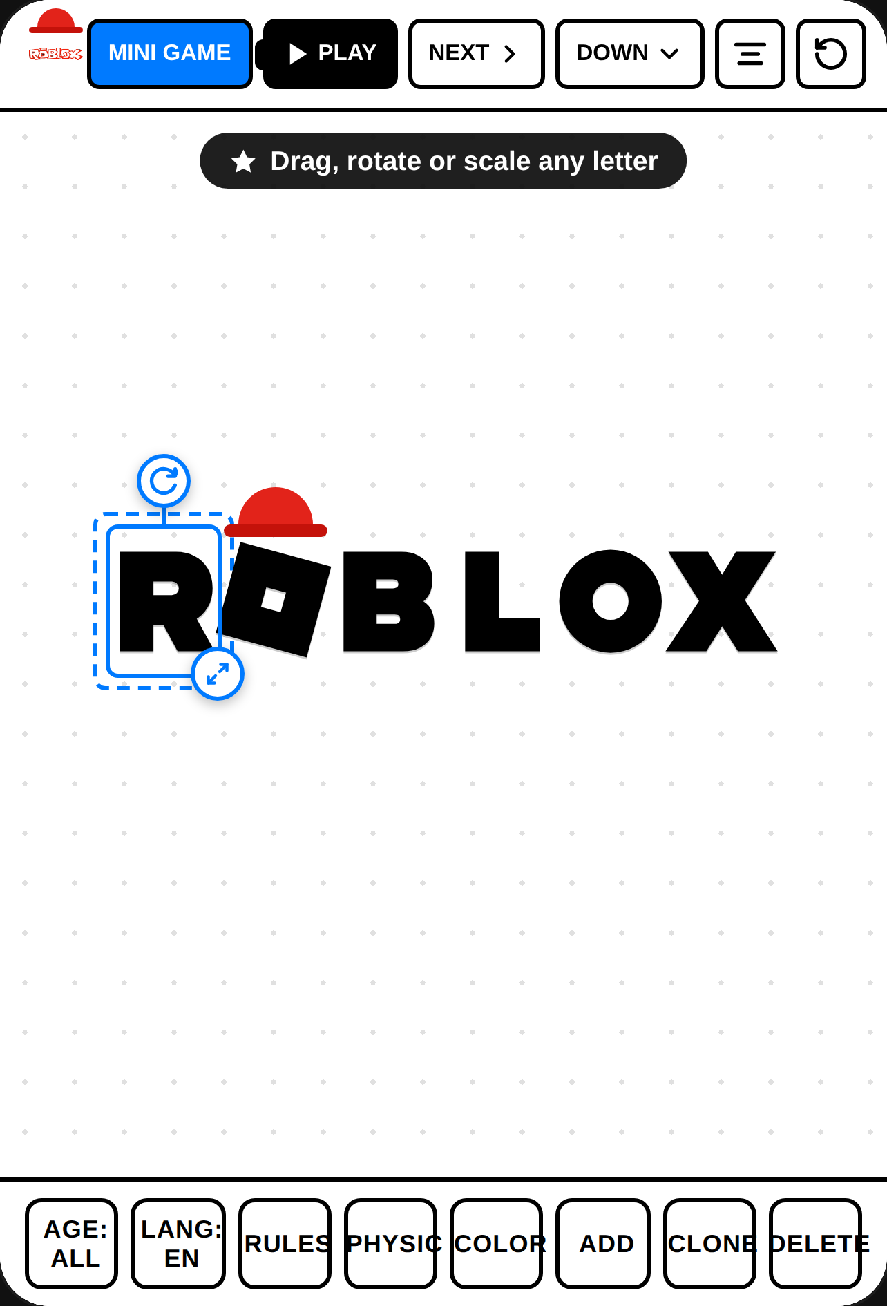 ROBLOX Logo Sandbox