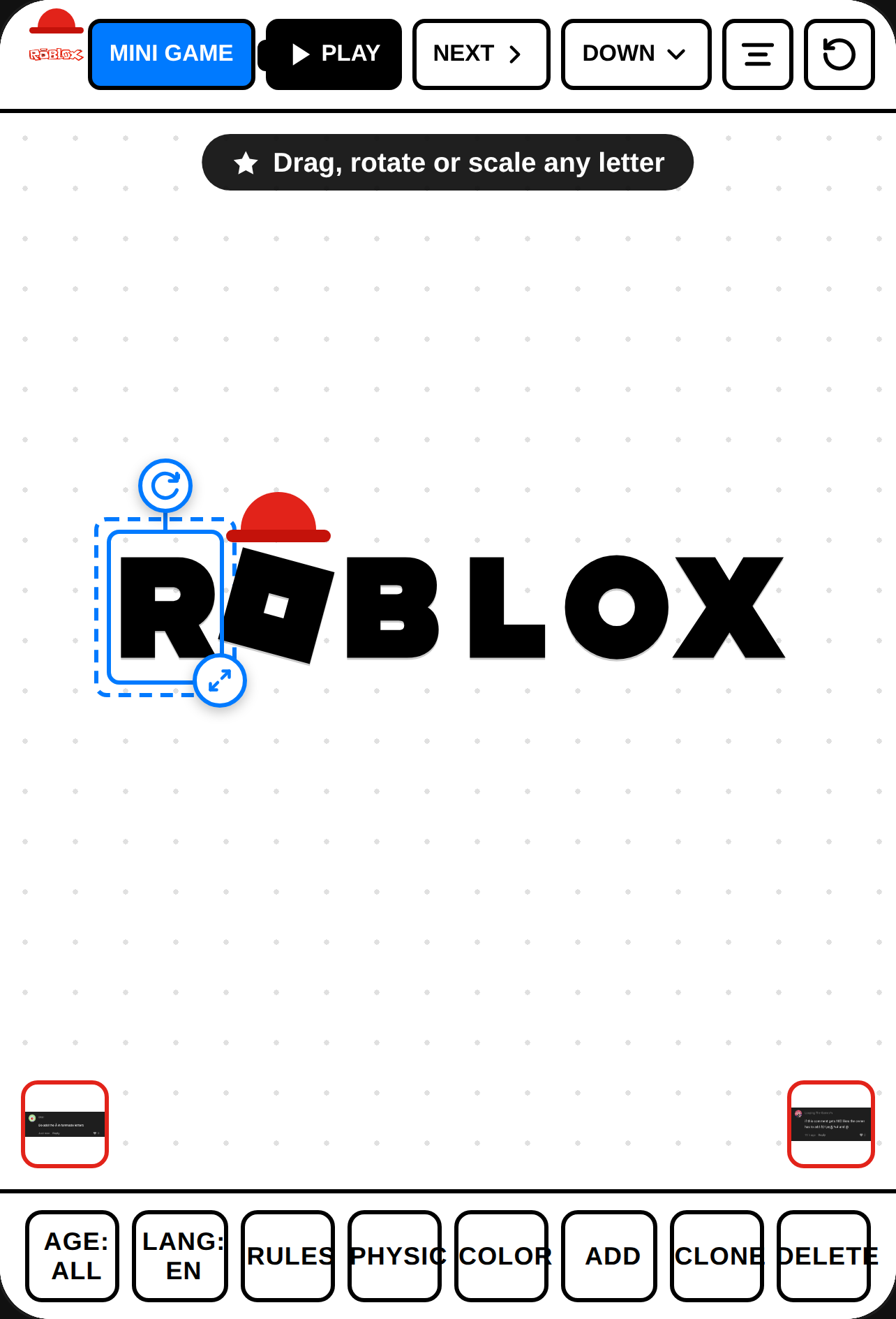 ROBLOX Logo Sandbox