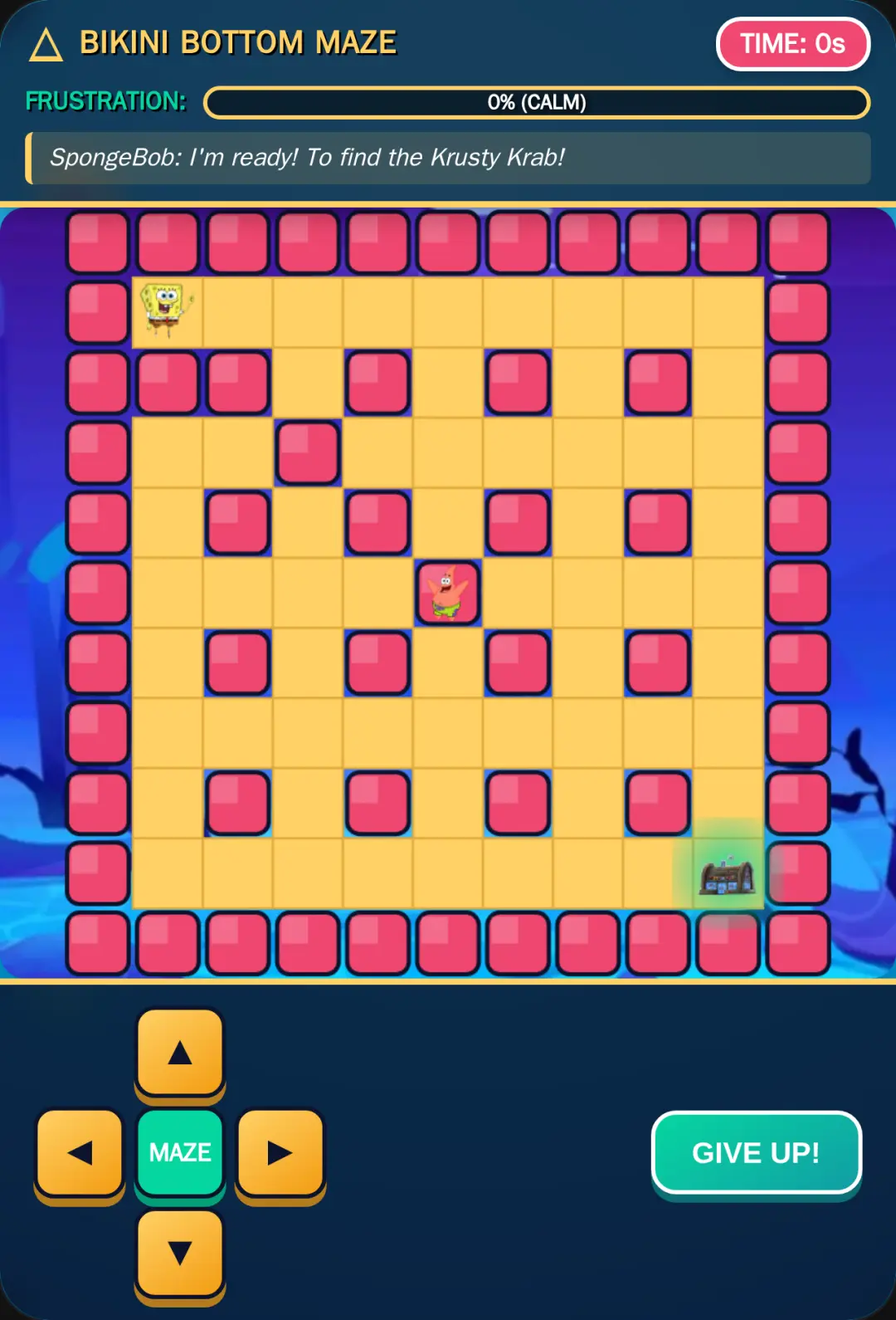 SpongeBob maze #
