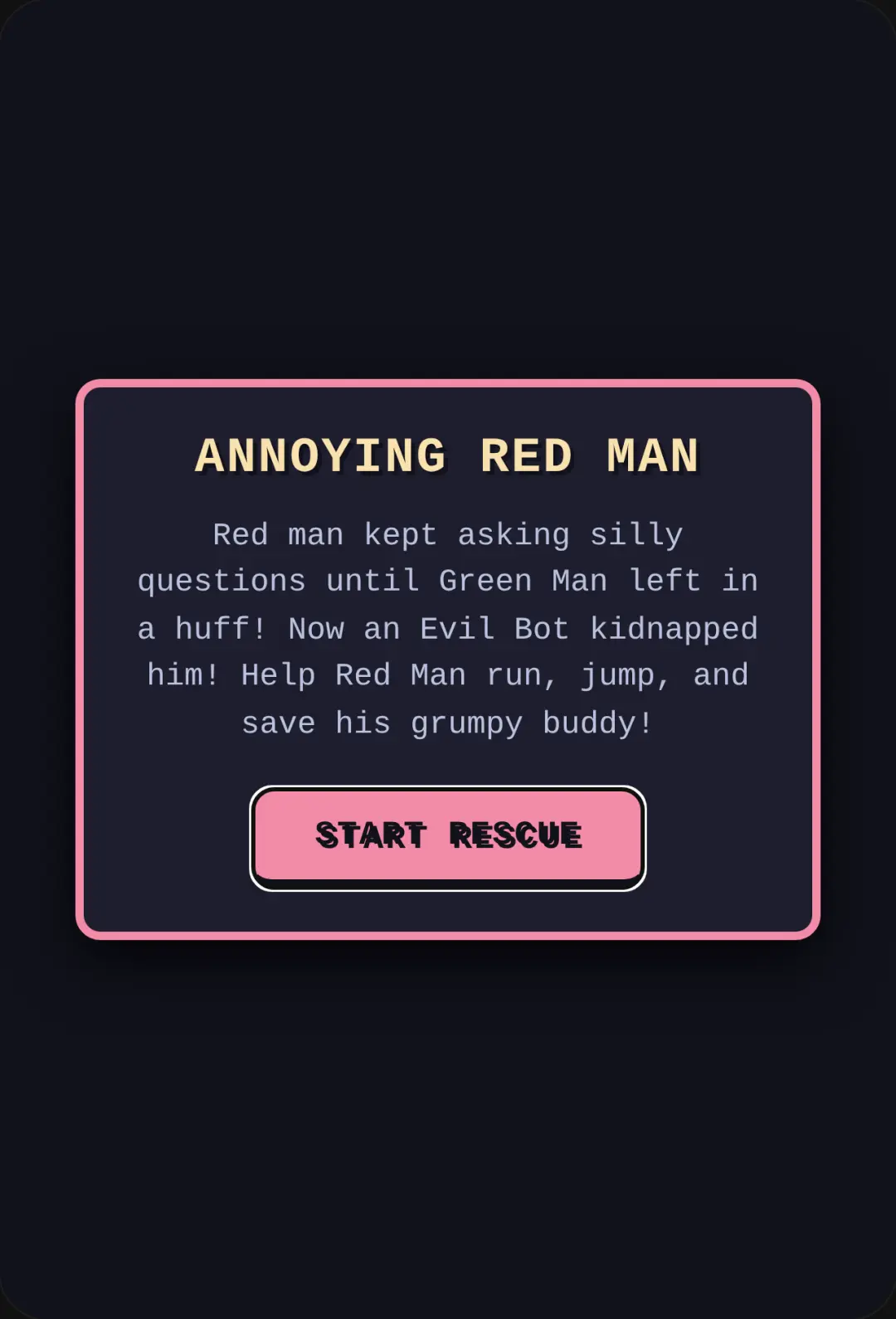 Annoying Red Man: The Green Rescue cover