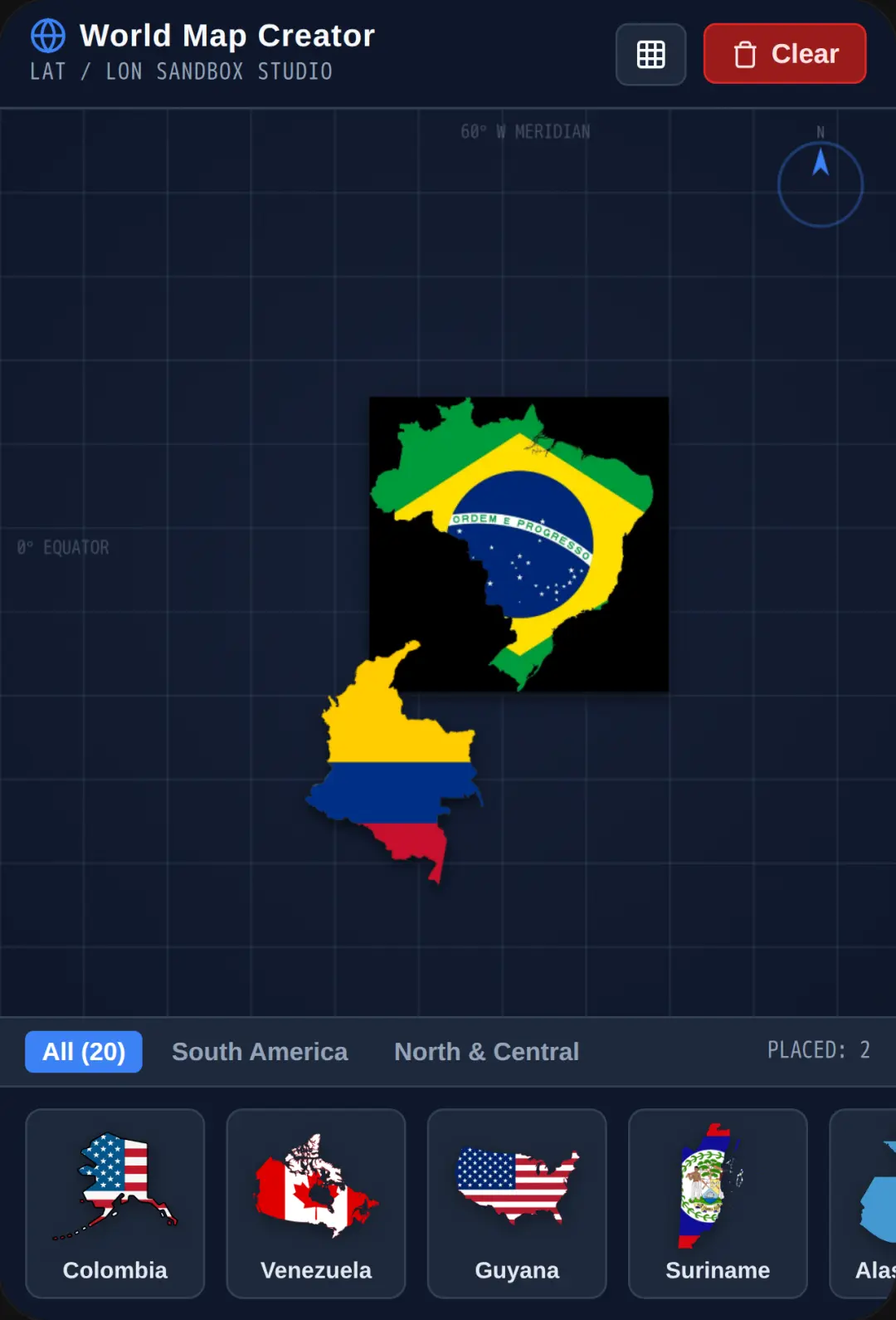 World Map Creator: Americas Flag Atlas cover