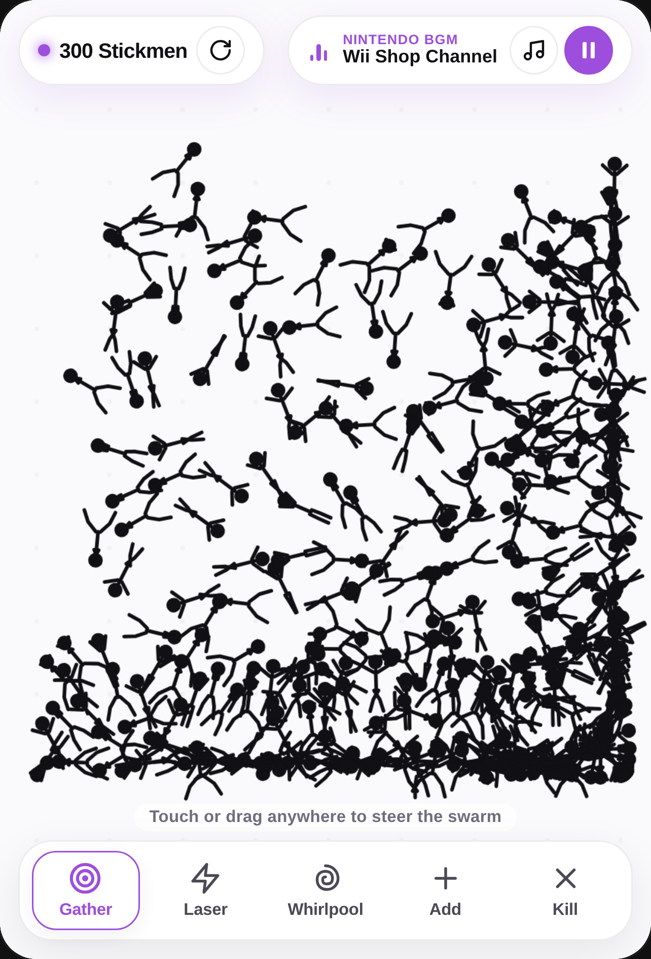 Stickman Swarm - BTS & Wii Shop cover