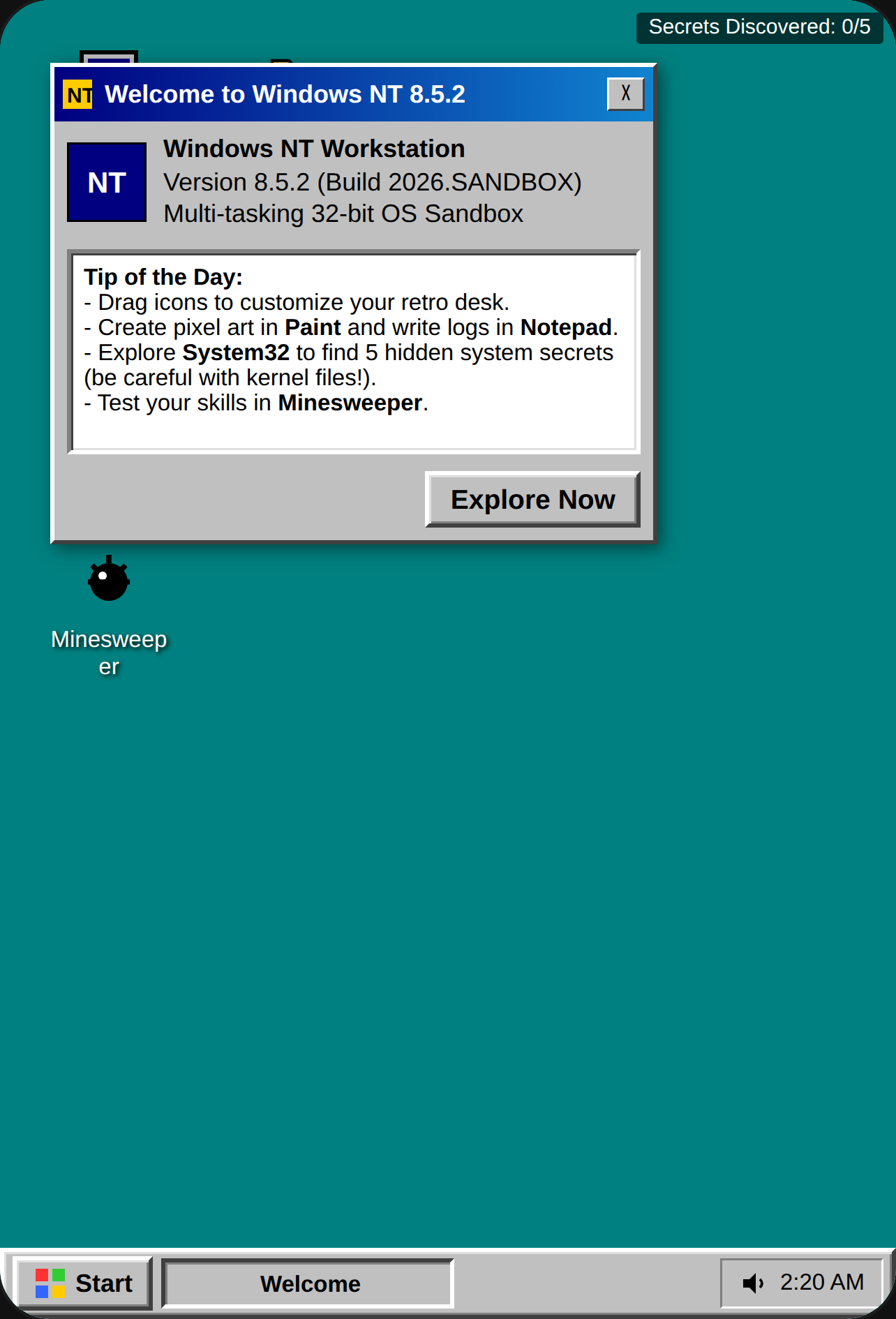 Windows NT Workstation 8.5.2 cover