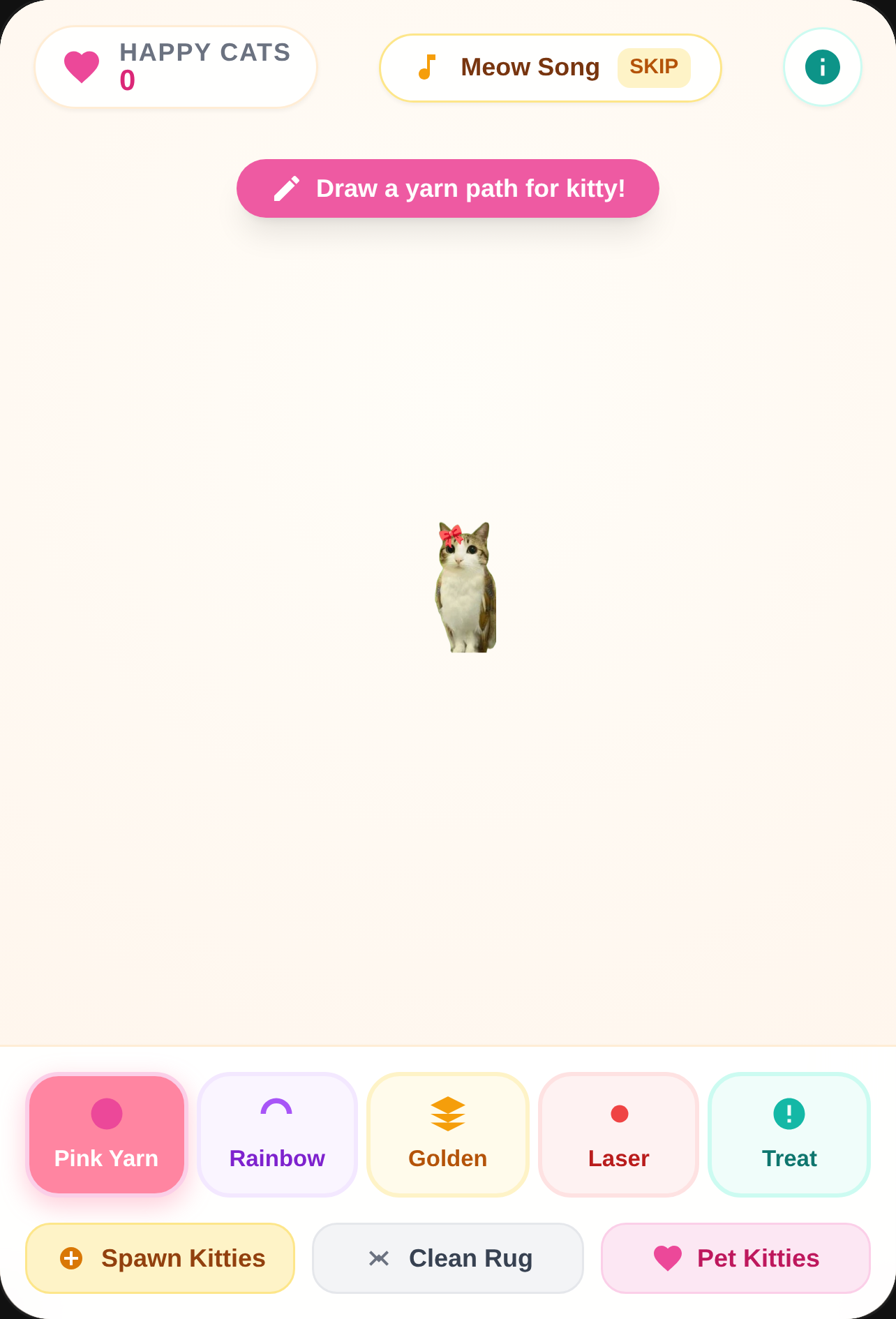Kitty rug! Make the kitties happy cover
