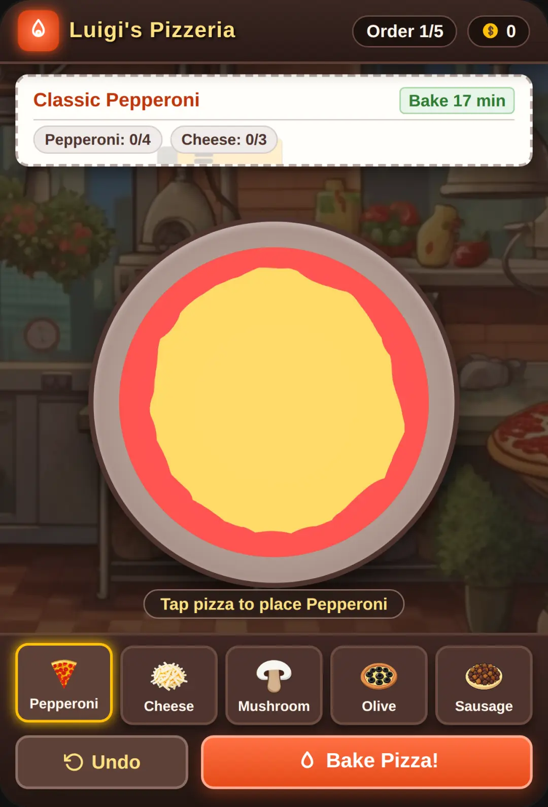 Luigi's Cozy Pizzeria cover