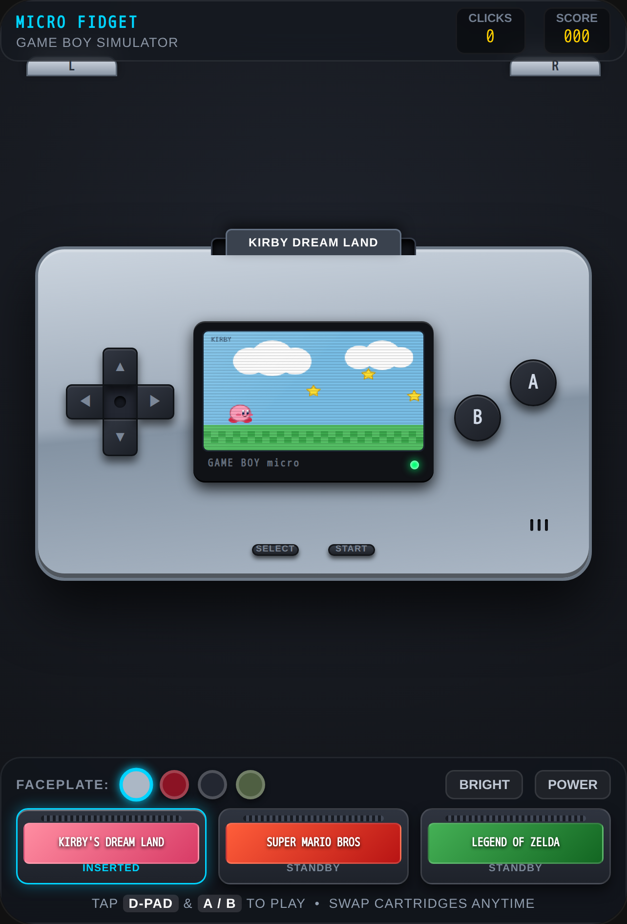Game Boy Micro - Fidget & Micro Games cover