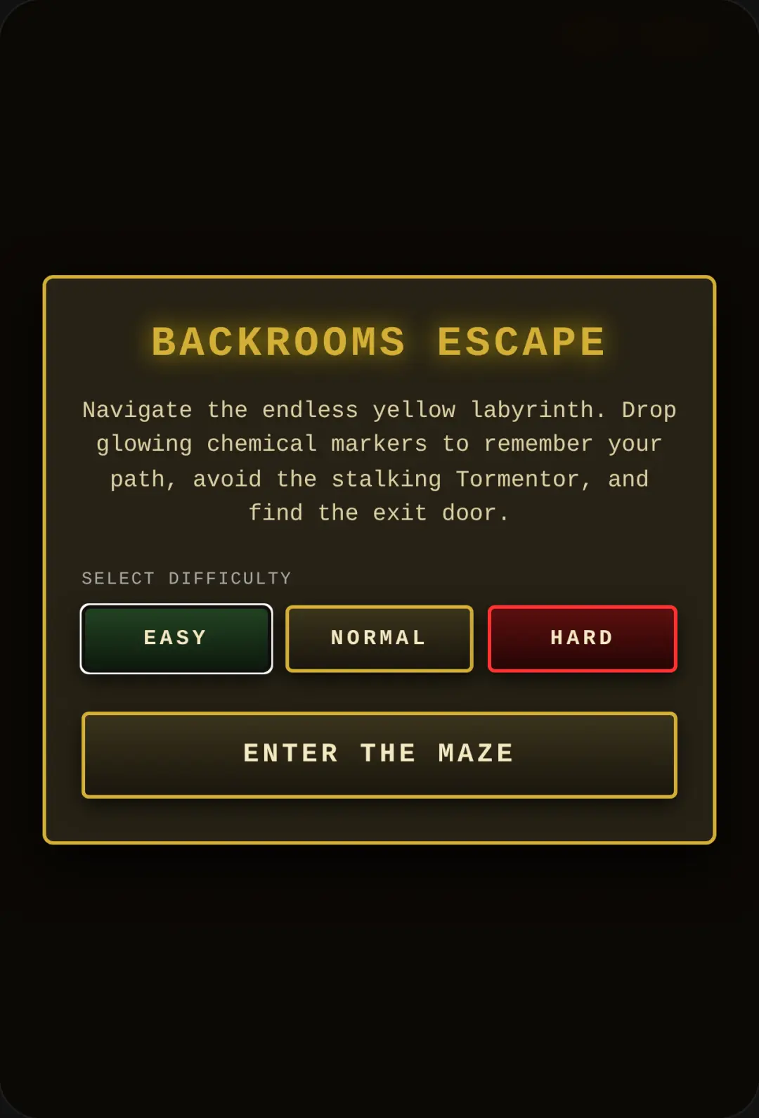 Escape the Backrooms cover