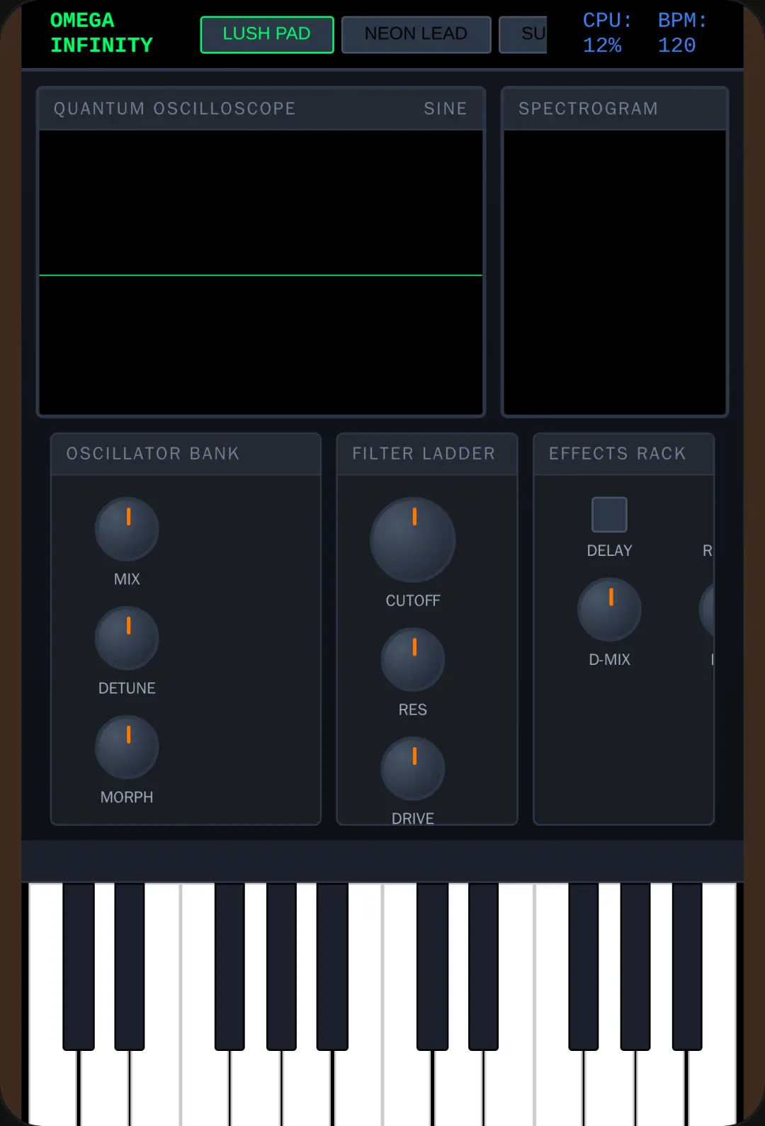 OMEGA INFINITY POLYSYNTH cover