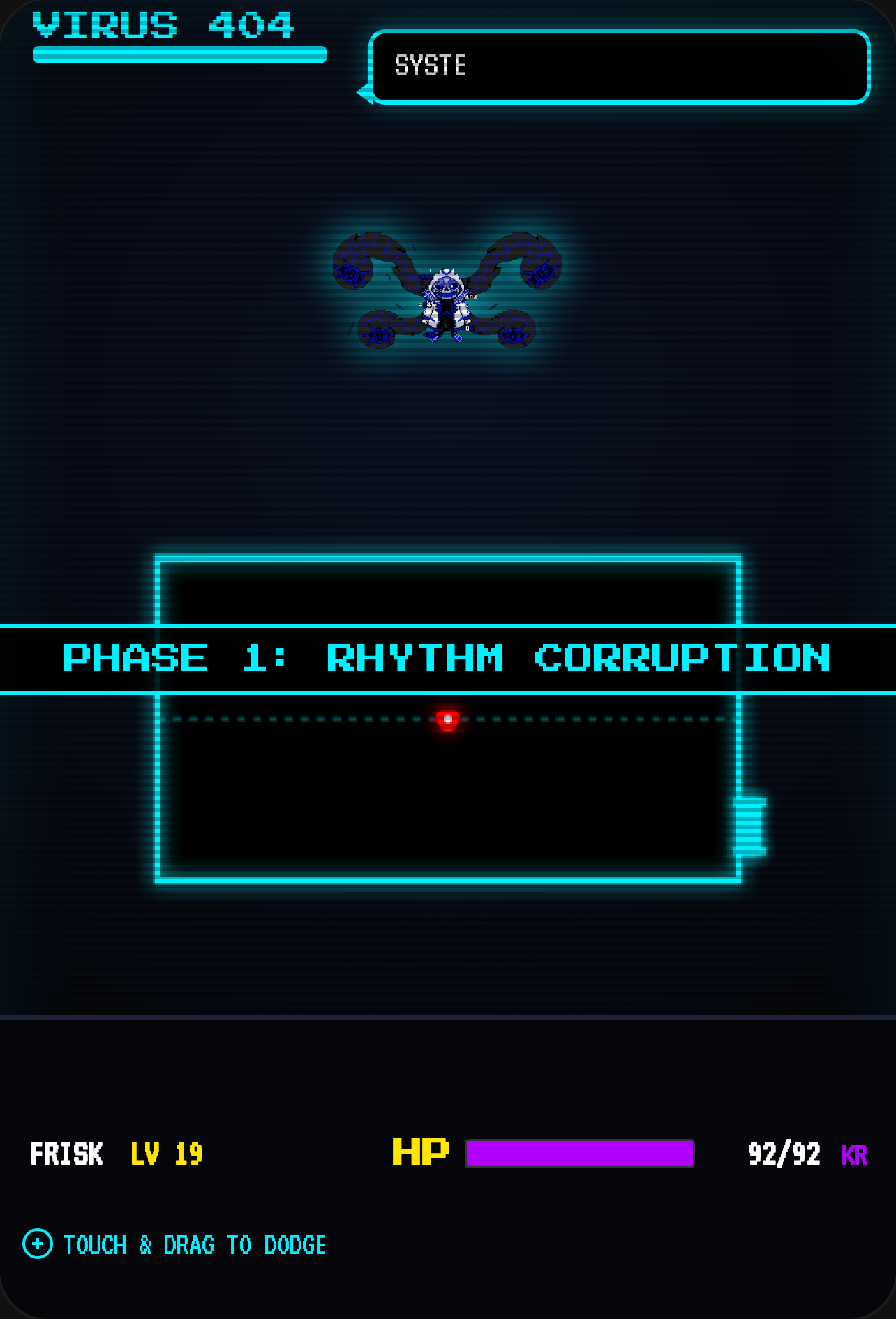Virus 404 Sans Boss Fight cover