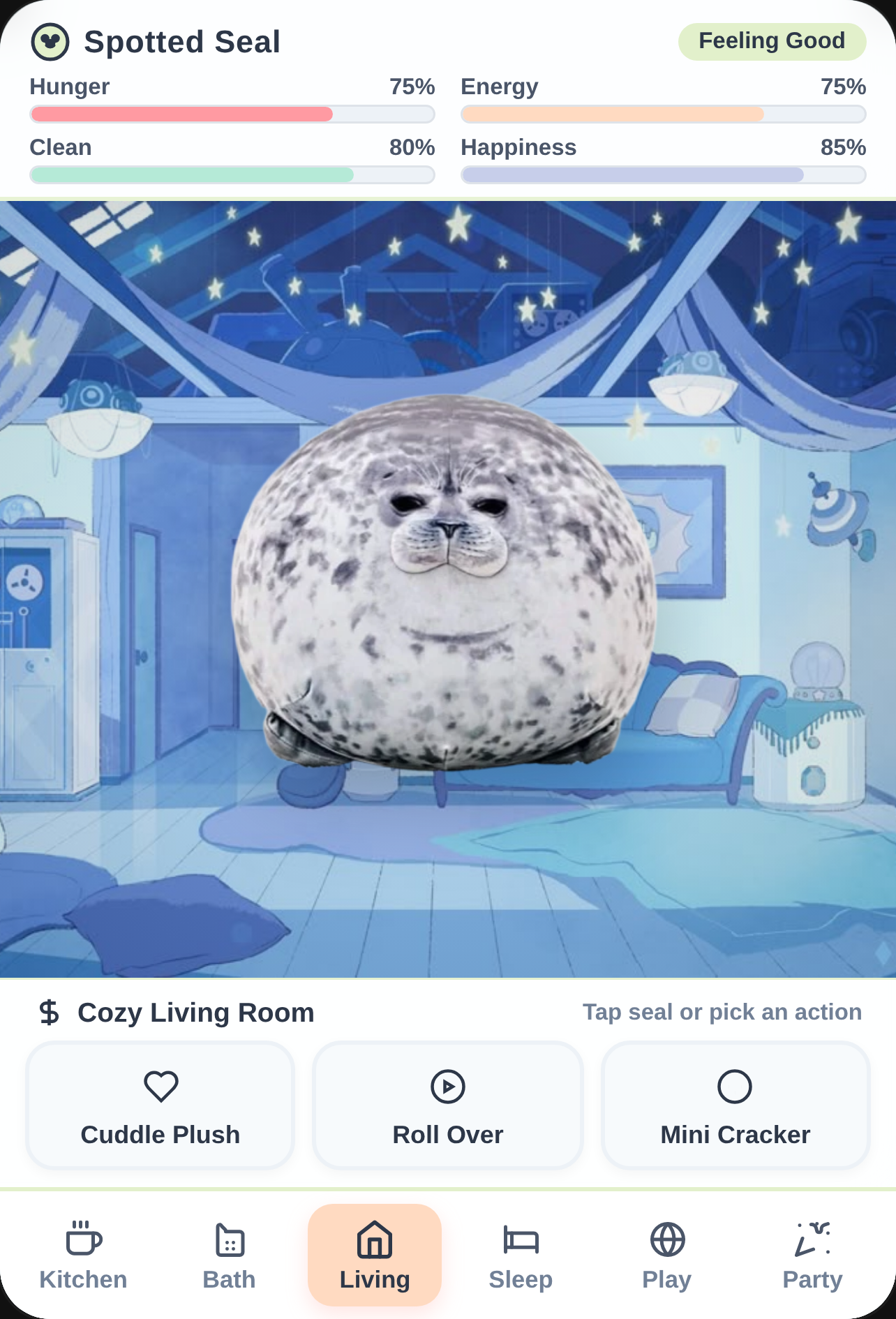 Take Care of Seal Plush cover