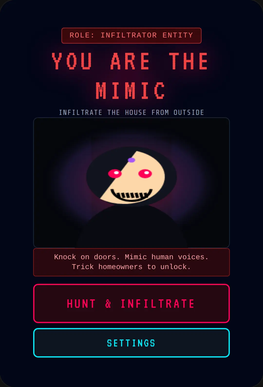 MIMIC OUTSIDE: INFILTRATE cover