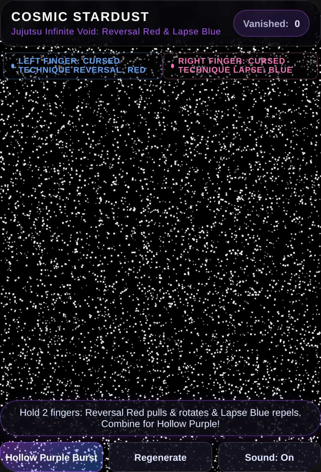 Cosmic Stardust Simulator cover