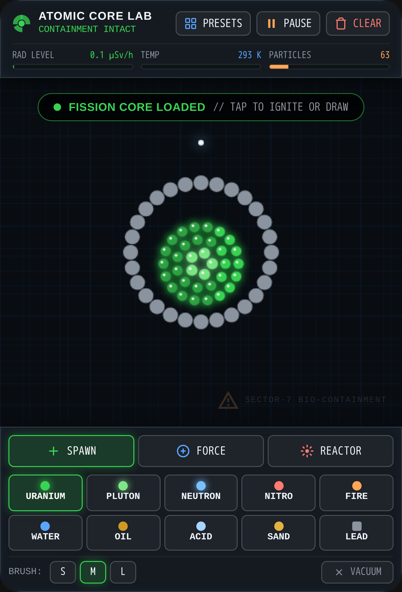 Atomic Lab — Nuclear Physics Sandbox cover