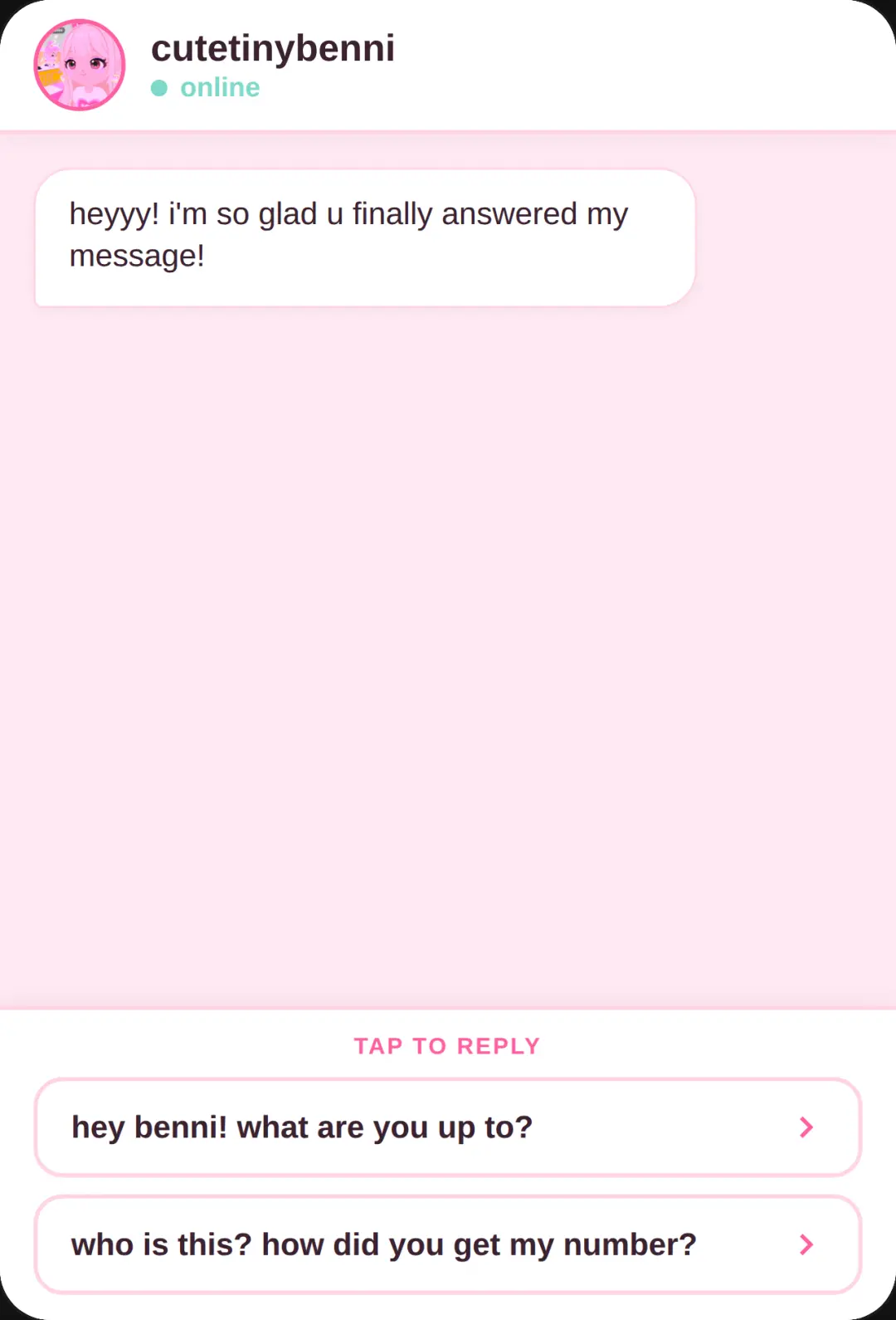 Benni Texting Simulator cover