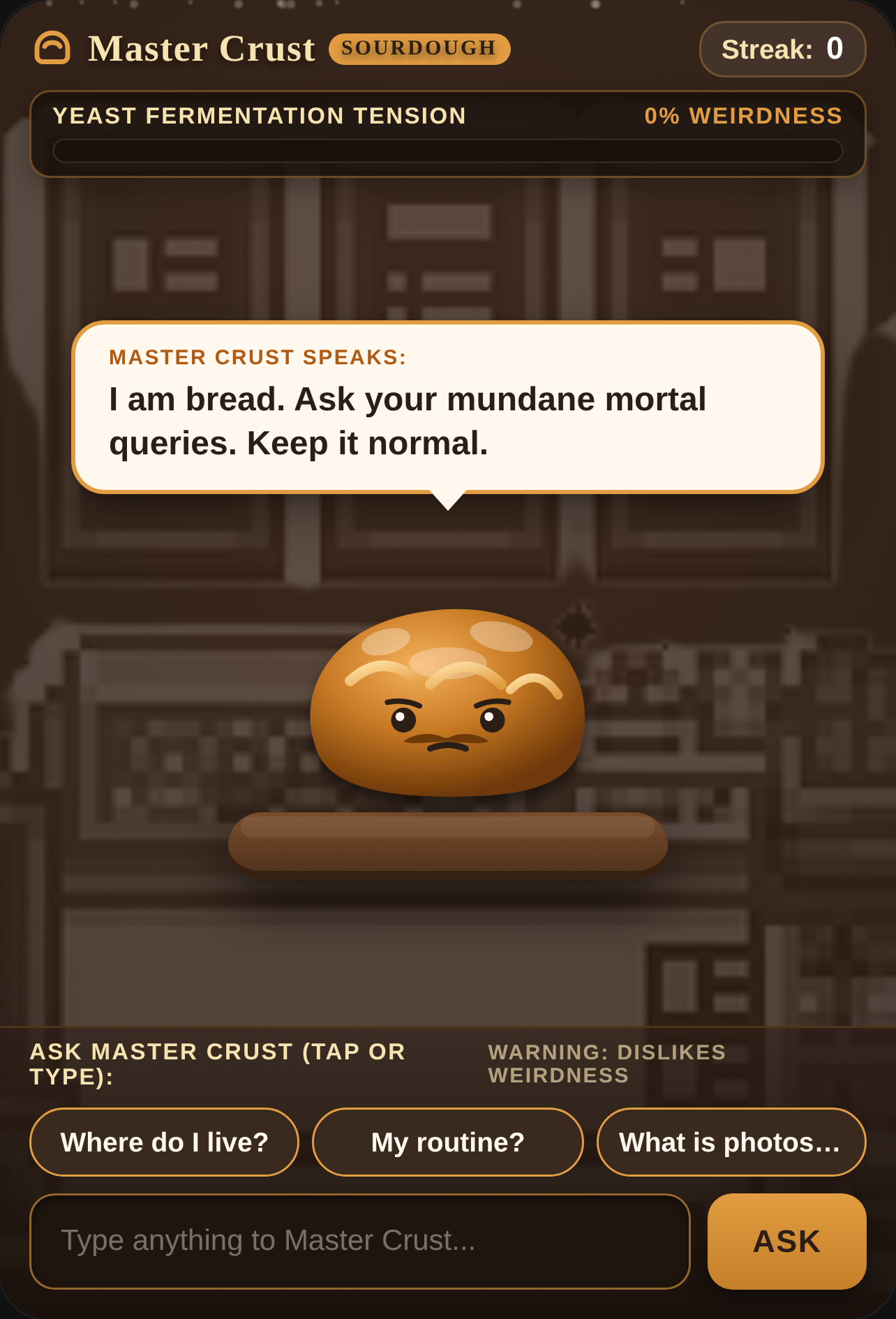 A normal loaf 👍 hundred percent doesn't know where you live cover