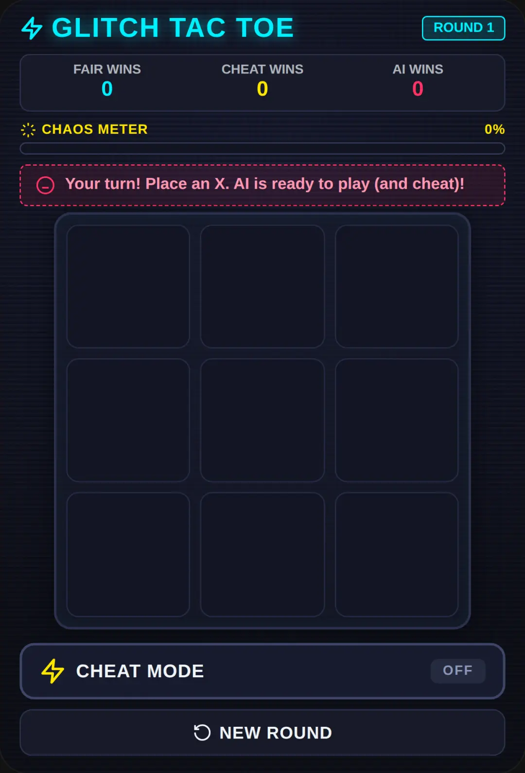 Glitch Tac Toe cover