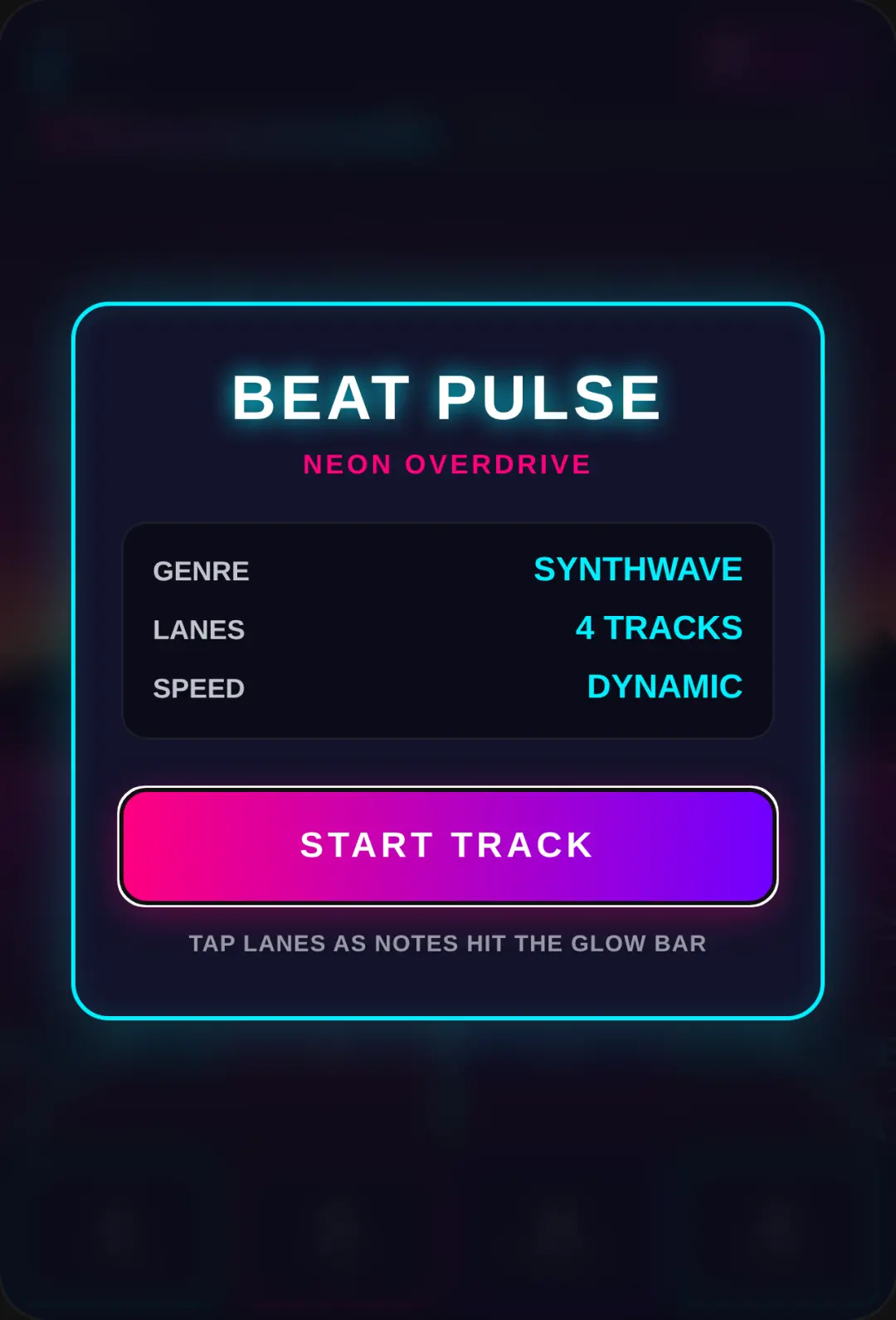 Beat Pulse - Neon Synthwave Music Game cover