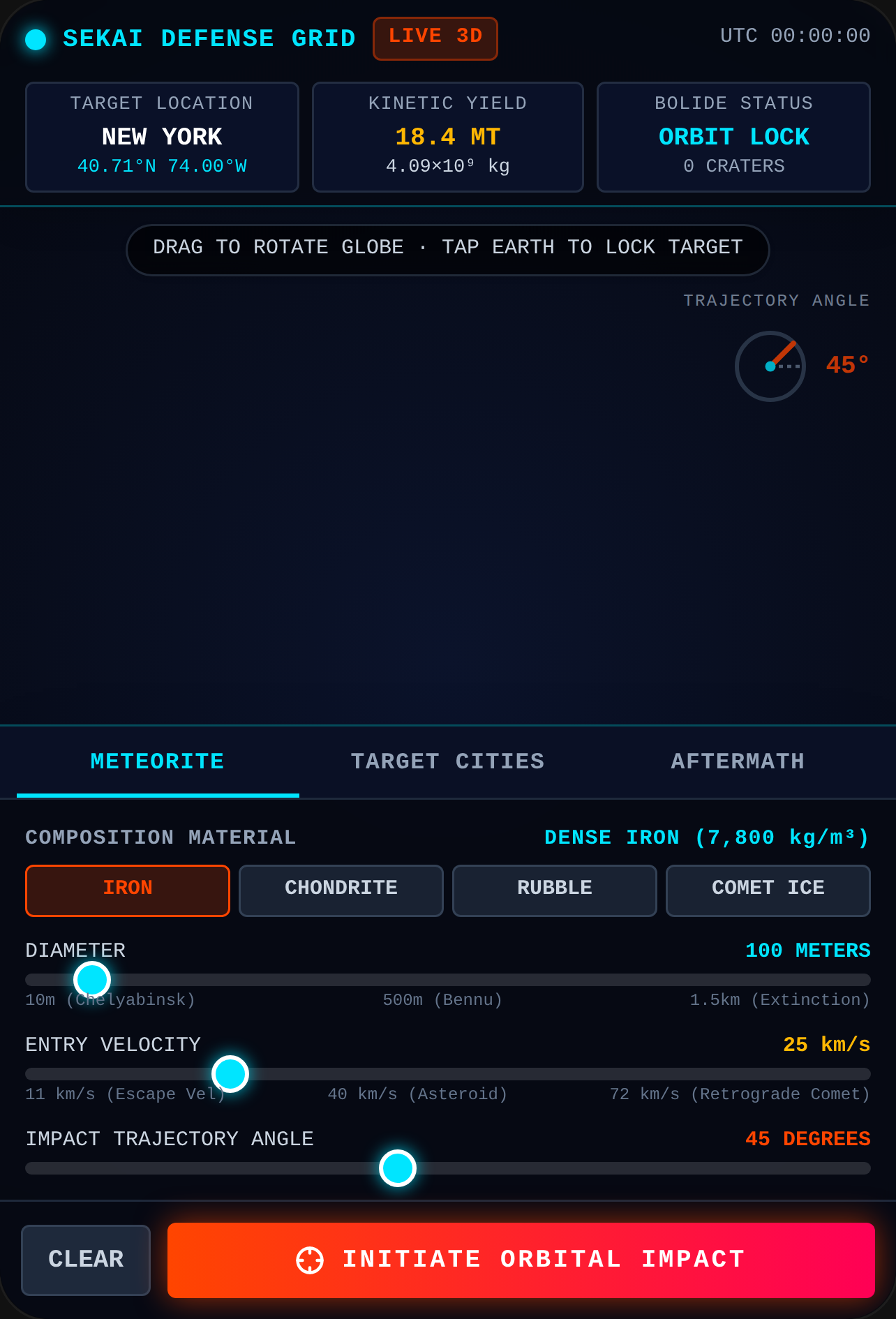 ORBITAL IMPACT: Planetary Defense and Meteorite Simulation cover