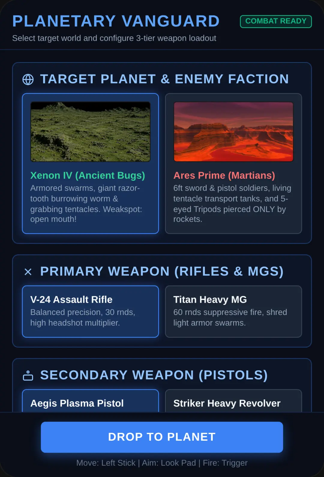 Planetary Vanguard: Low-Poly Alien Combat cover