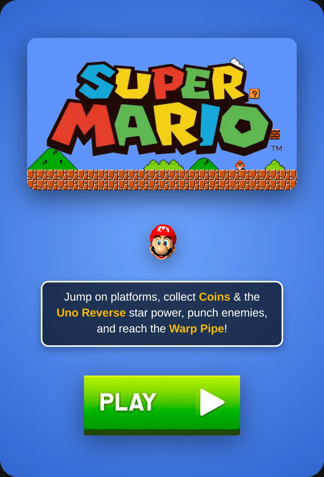 Super Mario Retro Platformer cover