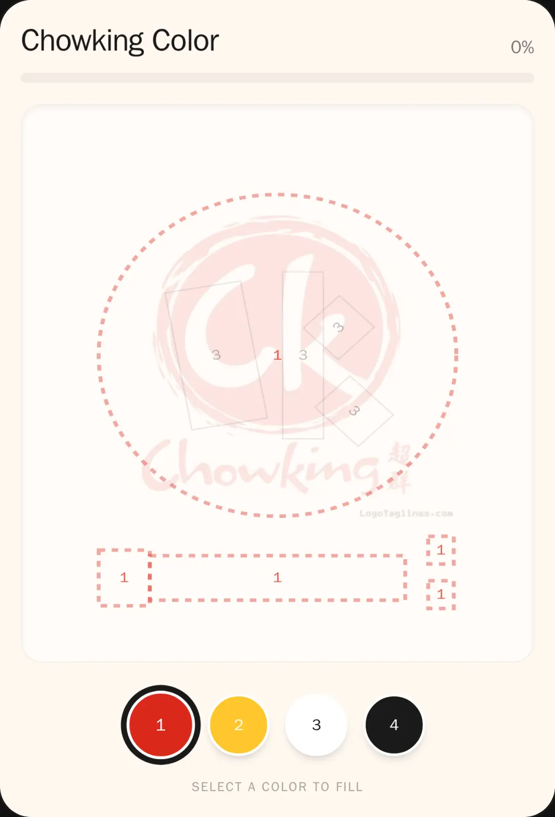 Chowking Color by Number cover