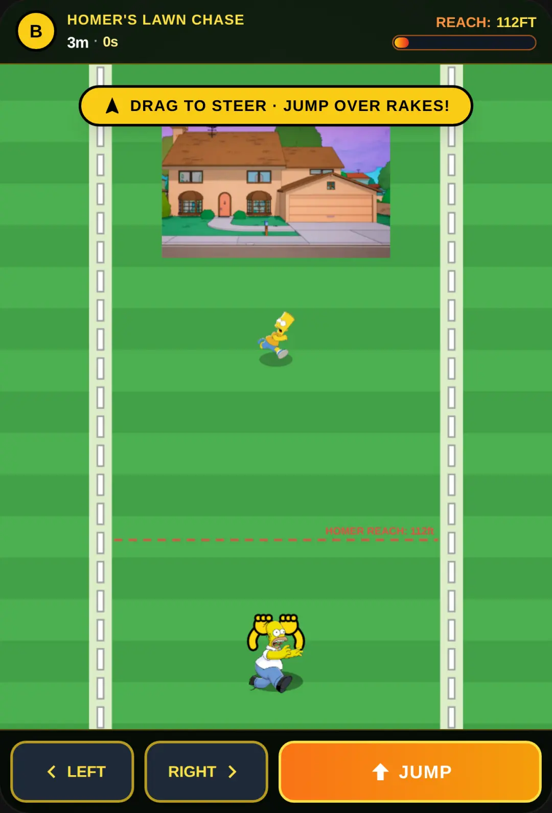 Homer's Lawn Chase cover