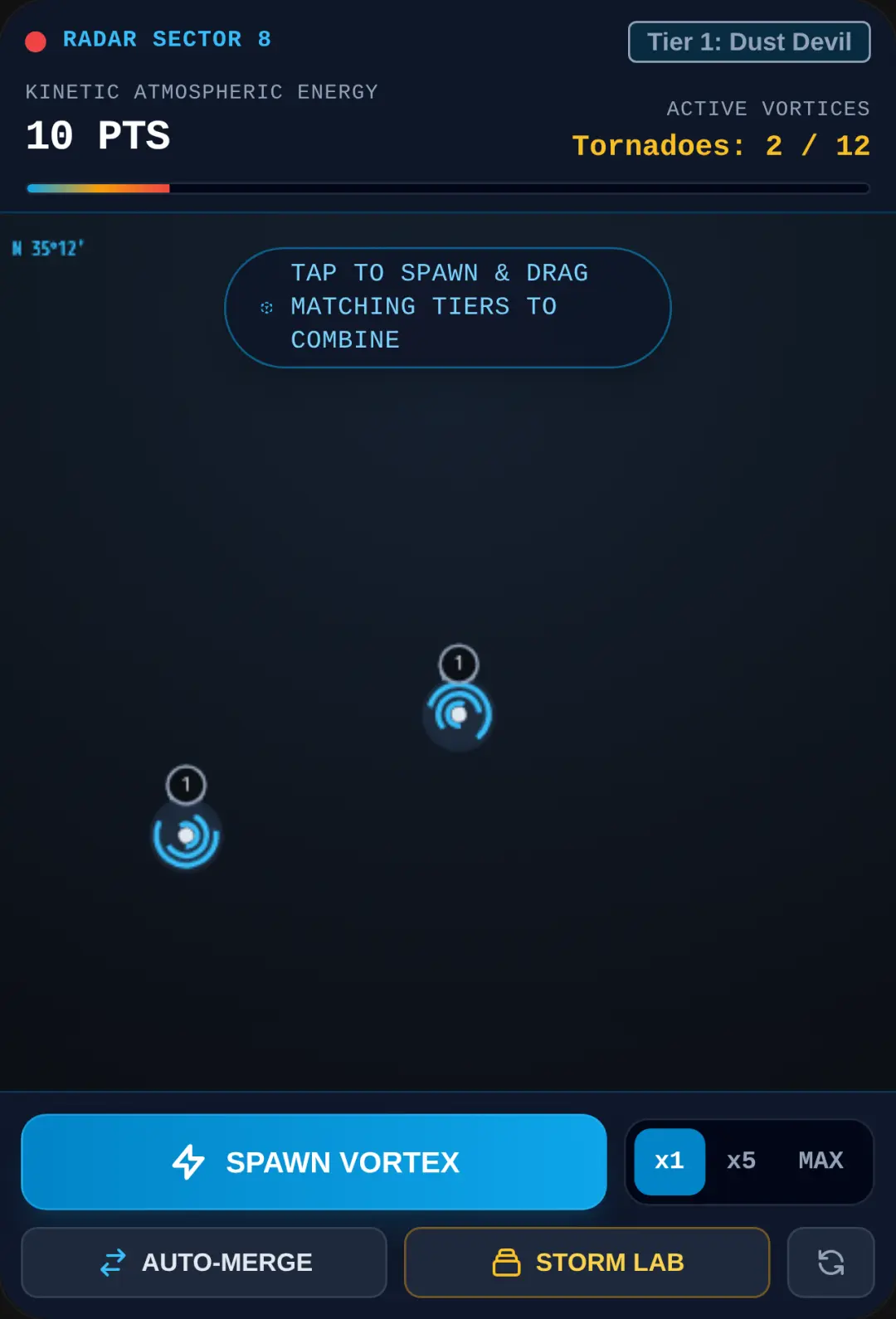 Tornado Singularity: 80+ Tiers cover