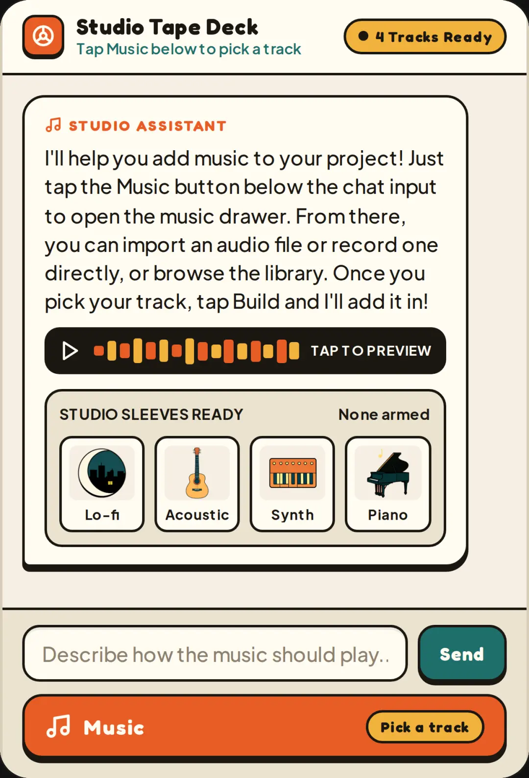 Studio Tape Deck — Music Picker cover