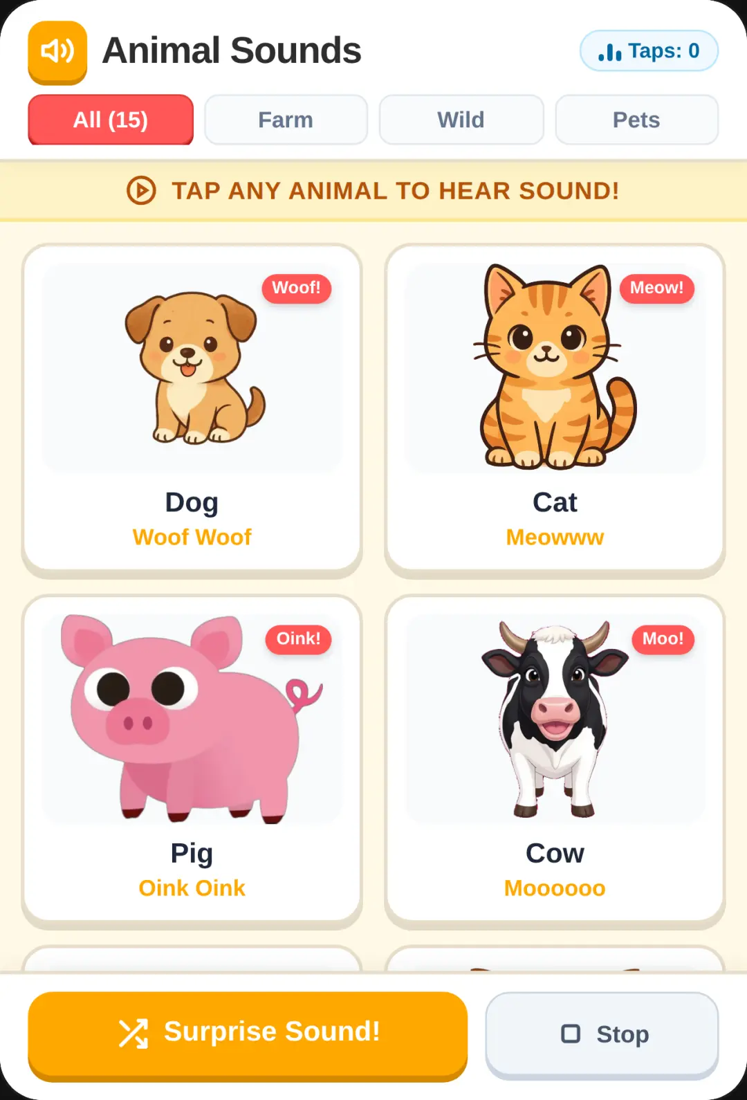 Animal Sounds Board cover