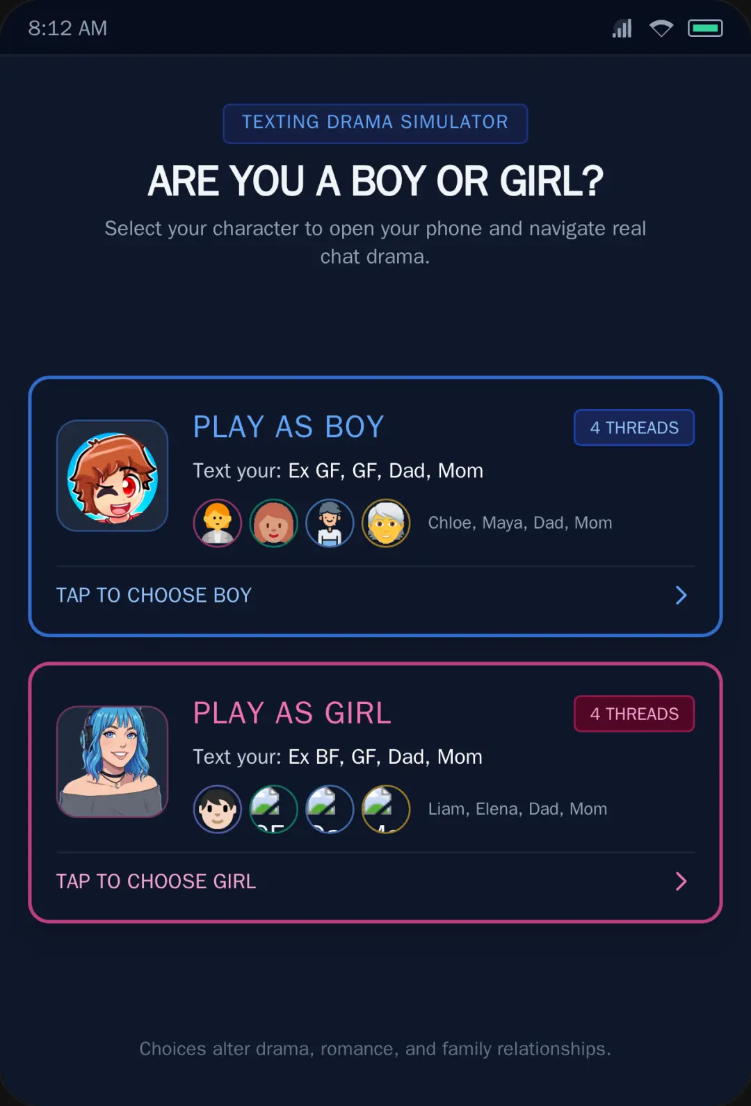 Texting Drama Simulator cover