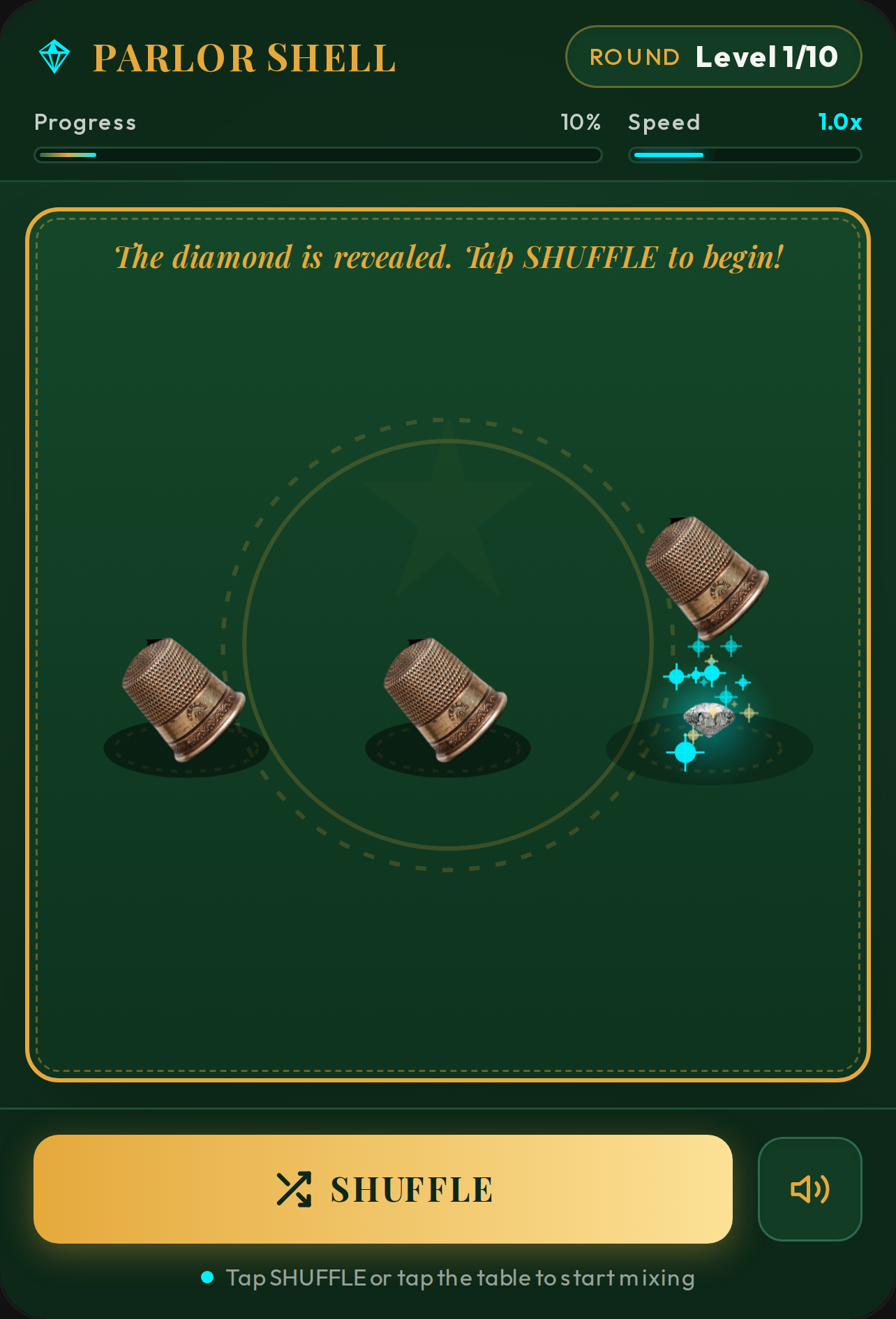 Diamond Shell Shuffle cover