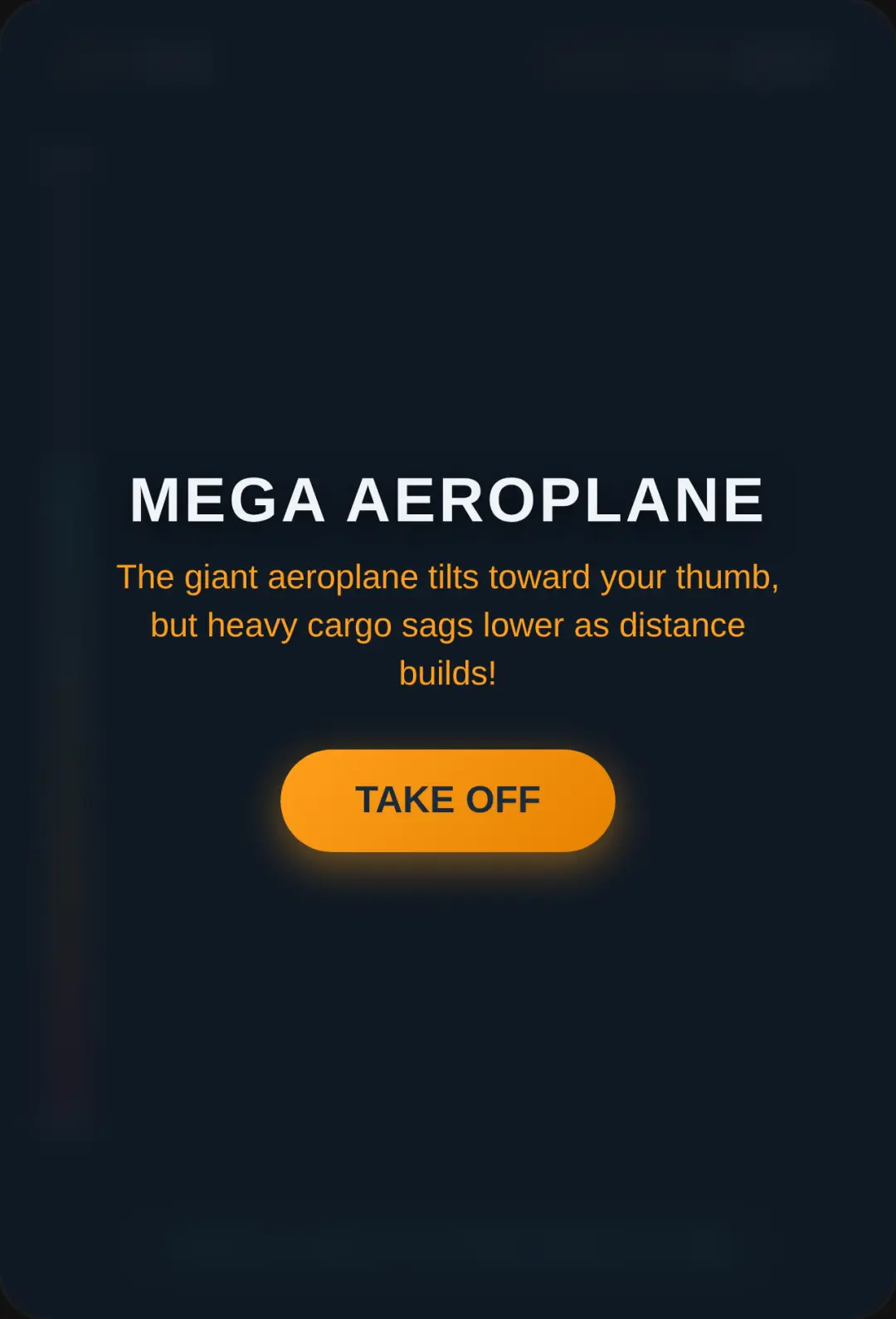 Mega Aeroplane Game cover