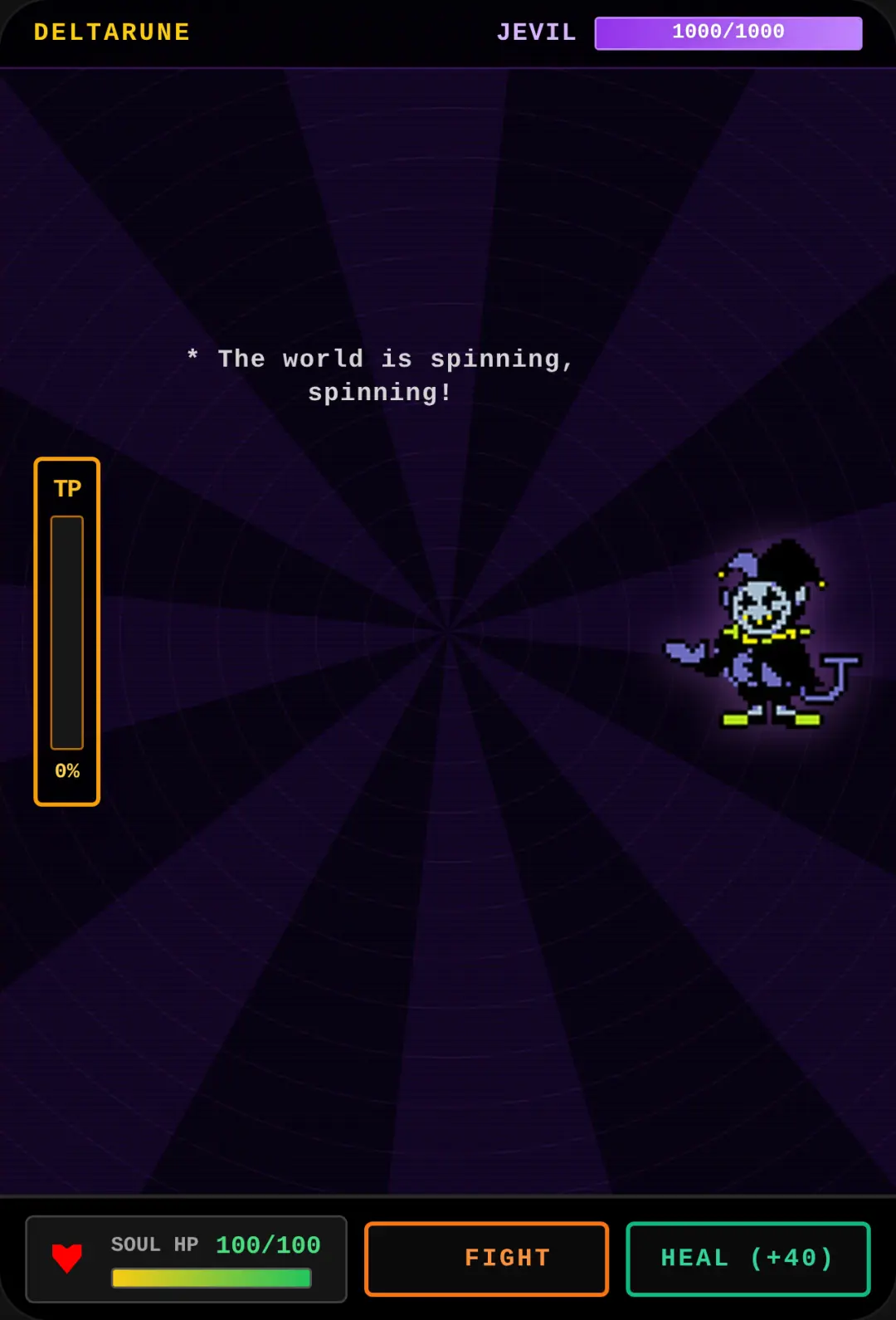 Deltarune - Jevil fight cover