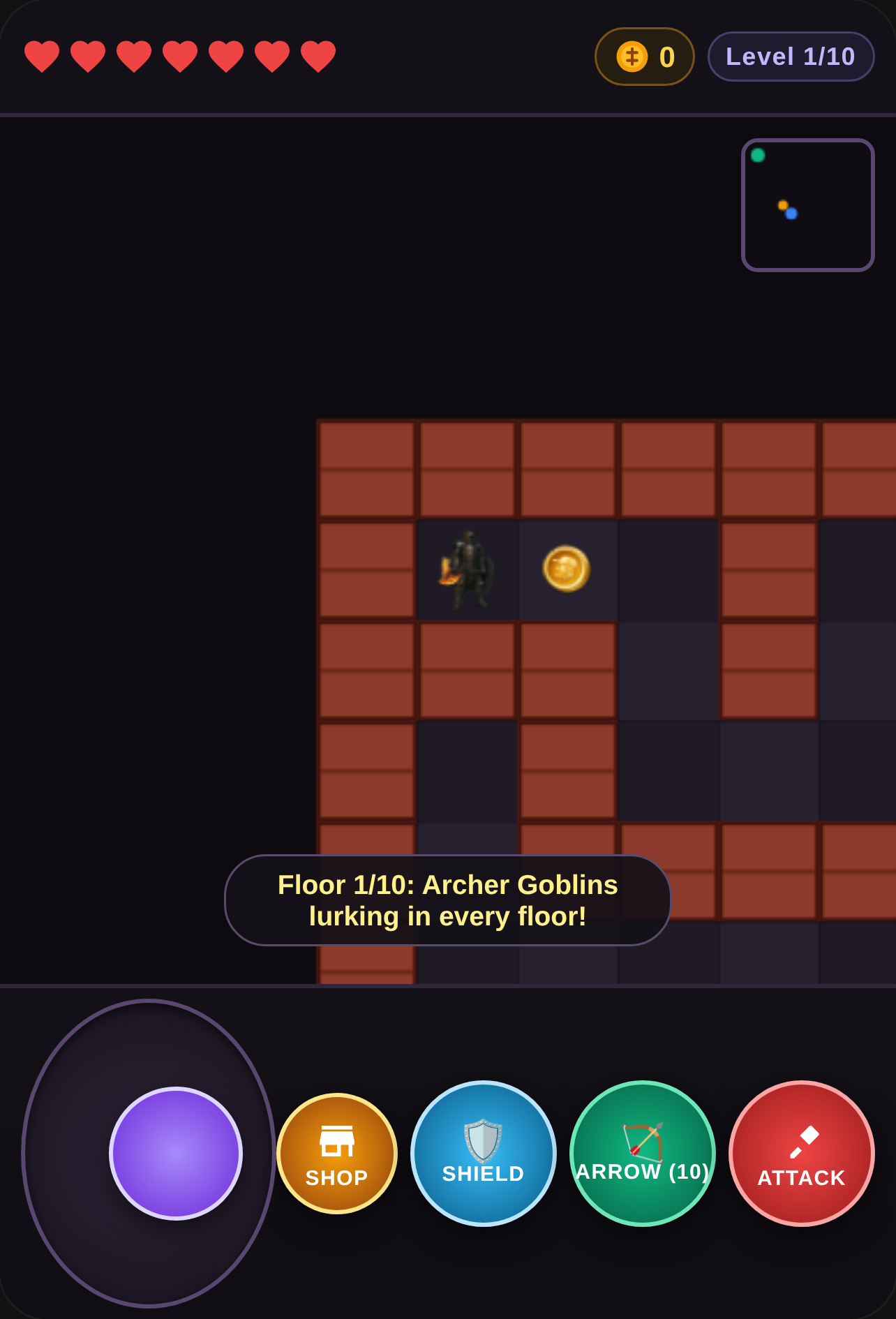Brick Maze Dungeon first game I made cover